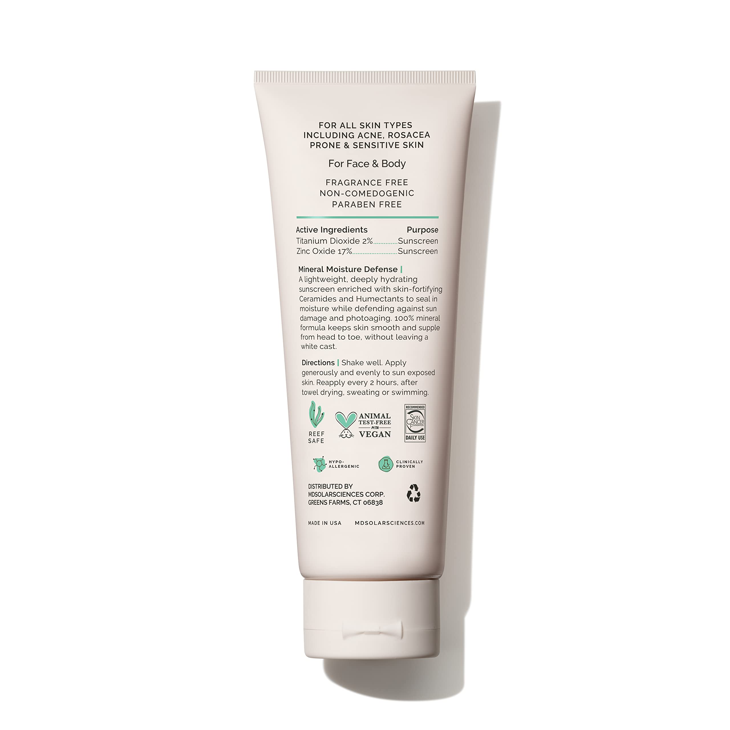 Mineral Moisture Defense Spf 50 By Mdsolarsciences For Unisex - 34 Oz Sunscreen(D0102Hgr35A)