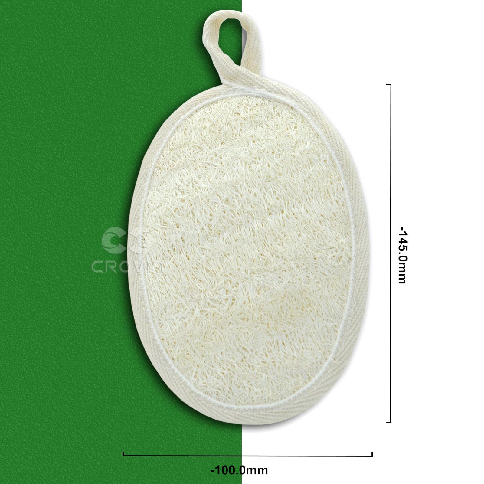 Crovin Natural Loofah Exfoliating Body Scrubber, Made With Natural Shower Loofah Sponge For Men And Womens Spa (Pack Of 2)