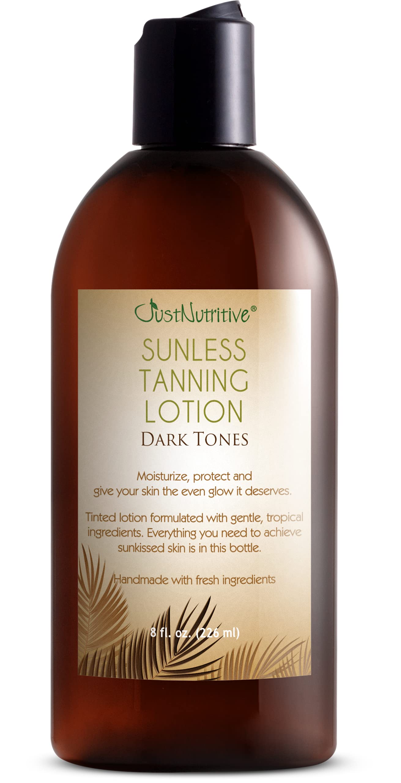 Sunless Tanning Lotion Dark Tones | Indoor Self- Tanner | Dark Tanning Lotion | Body Tanning Lotion | Sun Kiss Glow | Self-Tanni