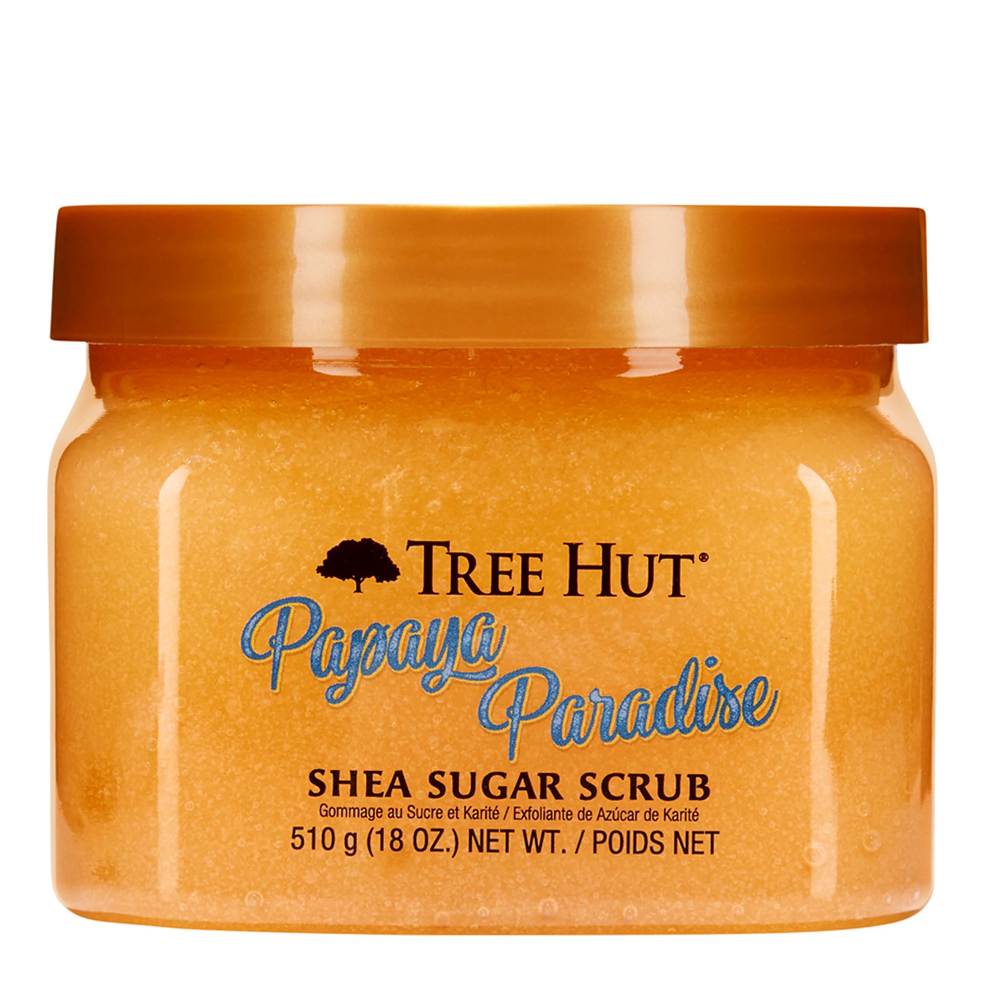 Tree Hut Papaya Paradise Shea Sugar Exfoliating & Hydrating Body Scrub, 18 oz