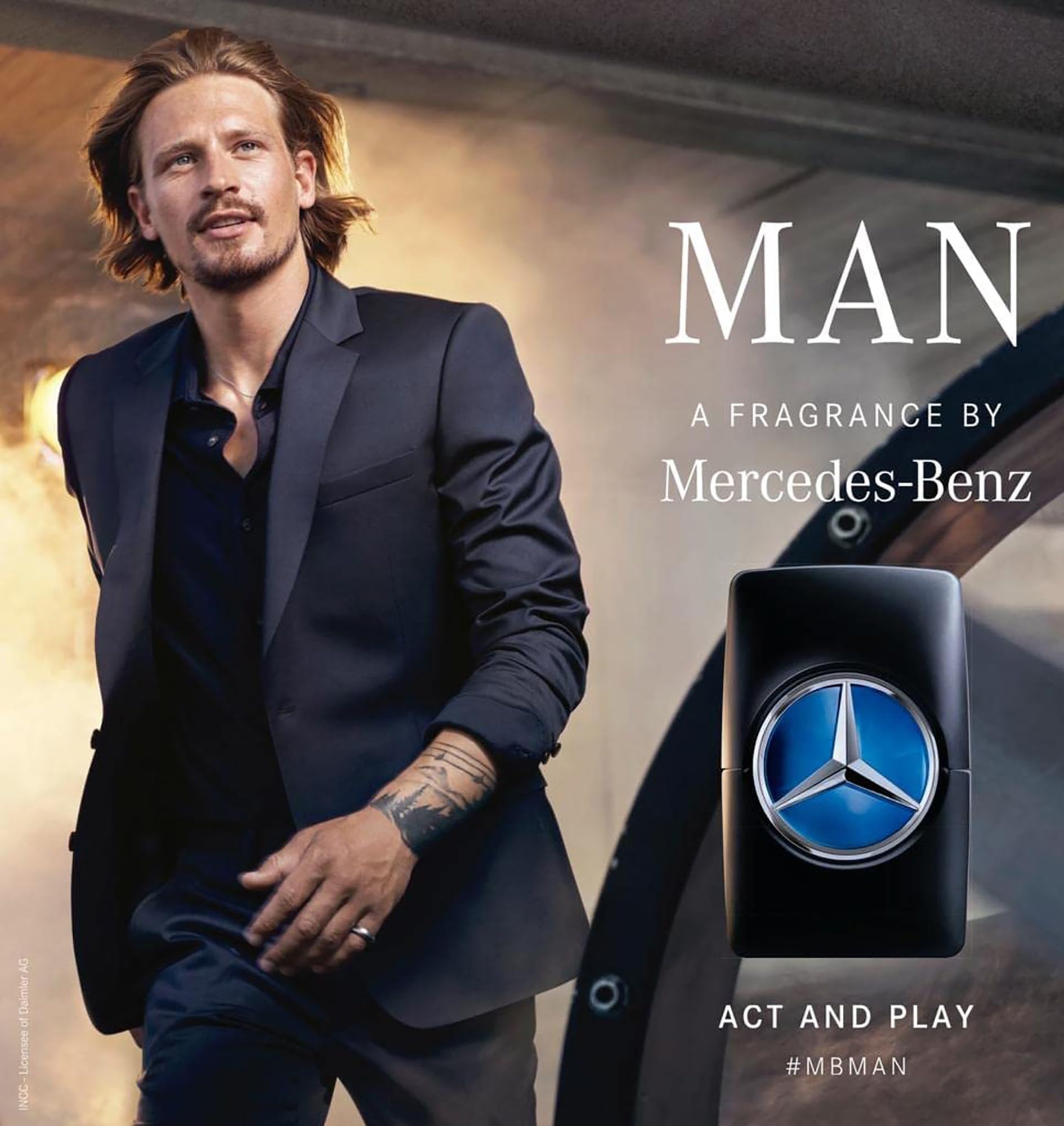 Mercedes-Benz Man - Elegant Fragrance With Sensual, Floral, Woody Notes - Mesmerize The Senses With Original Luxury Mens Eau De