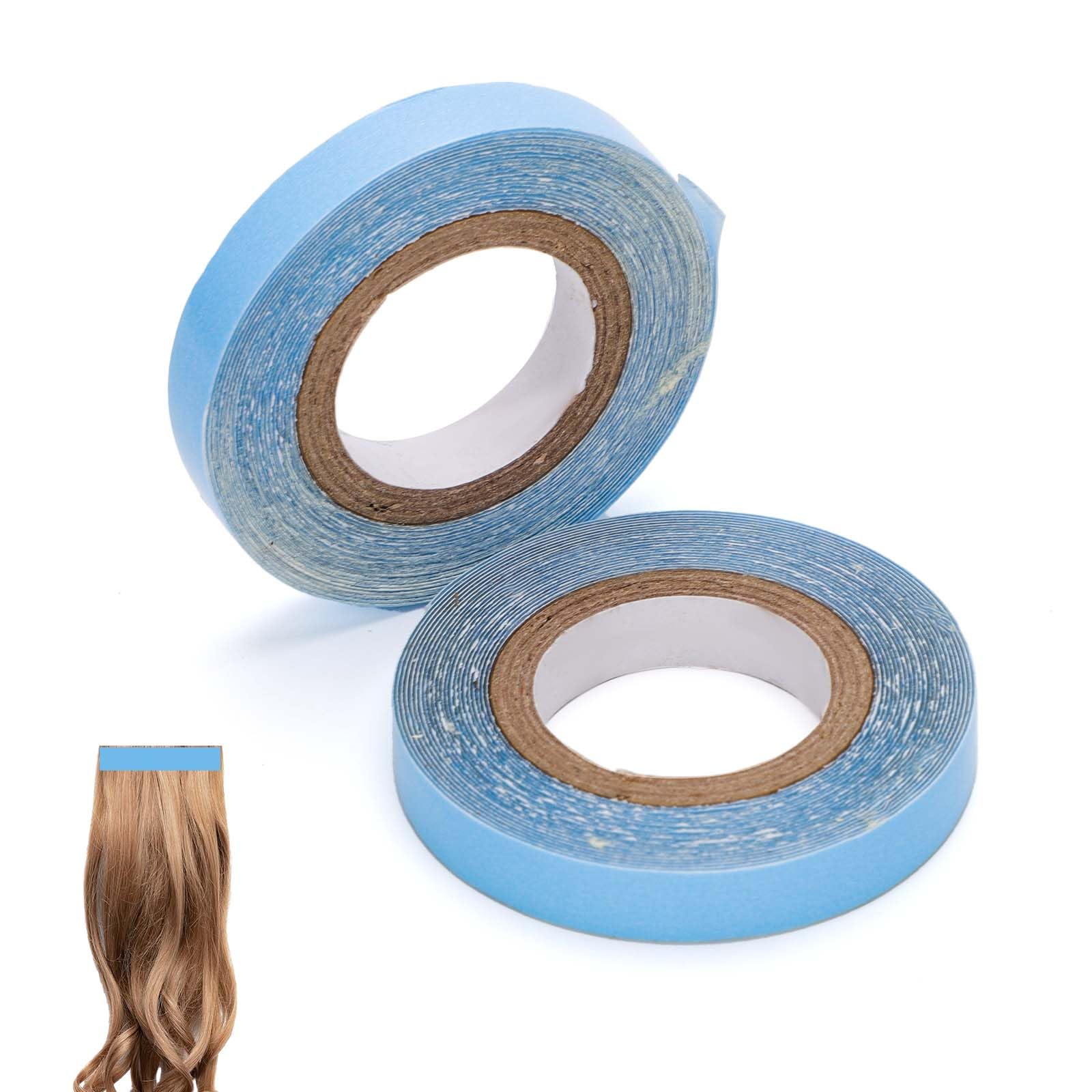 Nqeuepn 2 Rolls Hair Extension Tape, 9.84 Feet Hair Wig Tape Double Sided Adhesive Tape For Hair Extensions Hair Extension Tape