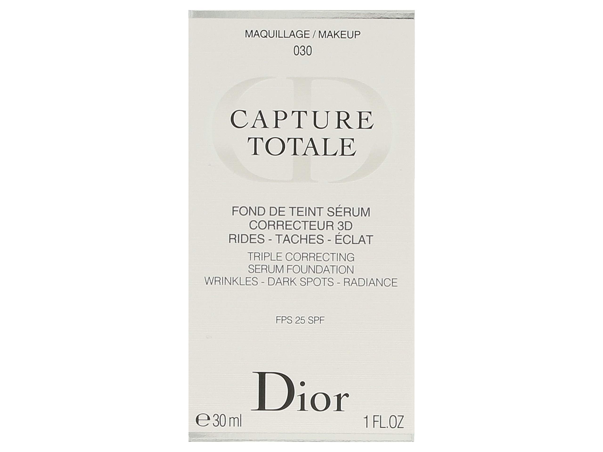 Capture Totale Triple Correcting Serum Foundation SPF 25 - # 030 Medium Beige by Christian Dior for Women - 1 oz Foundation