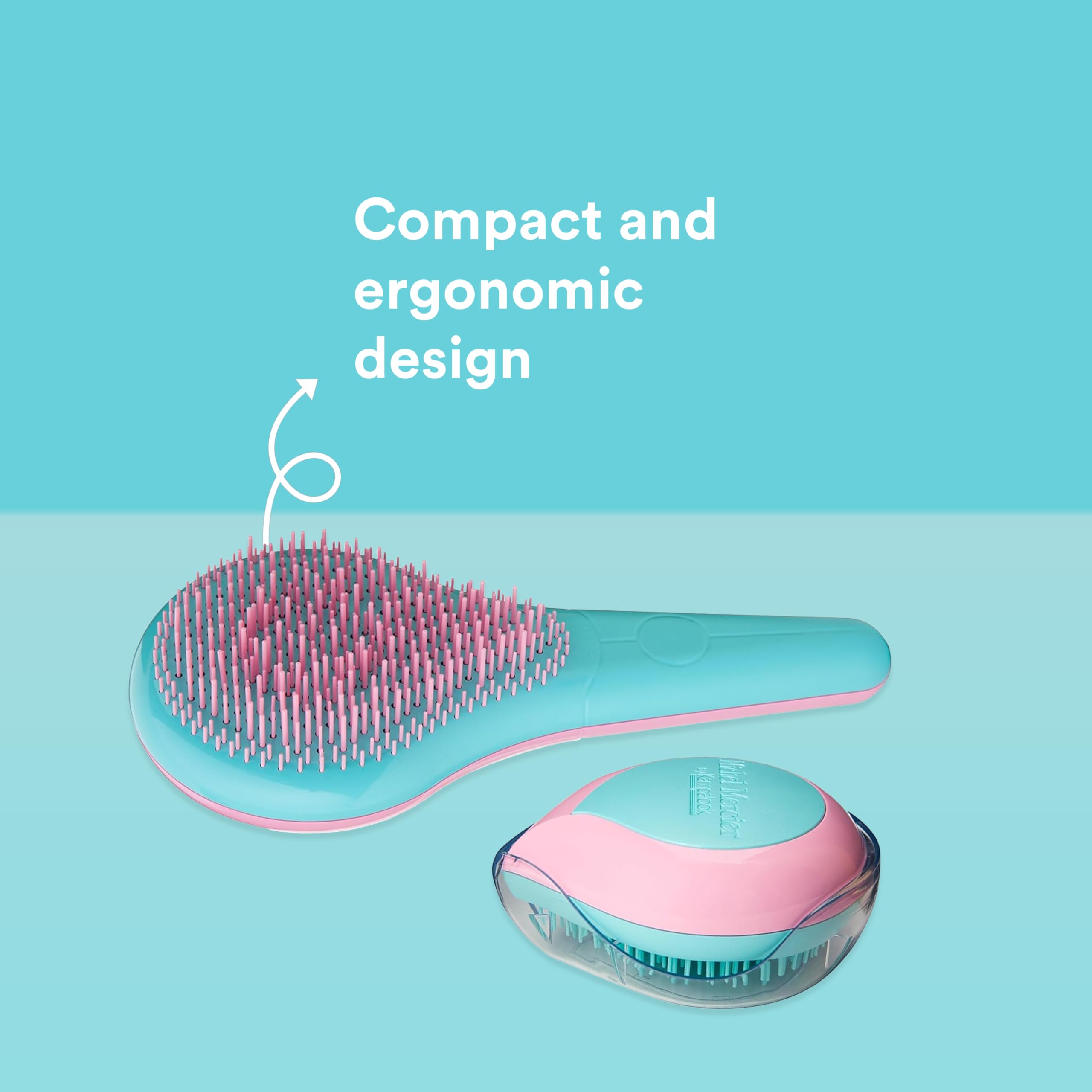 Michel Mercier Home And Travel Detangler Set - Classic Detangler Brush For Hair - Travel Detangler Brush Reduces Frizz And Break