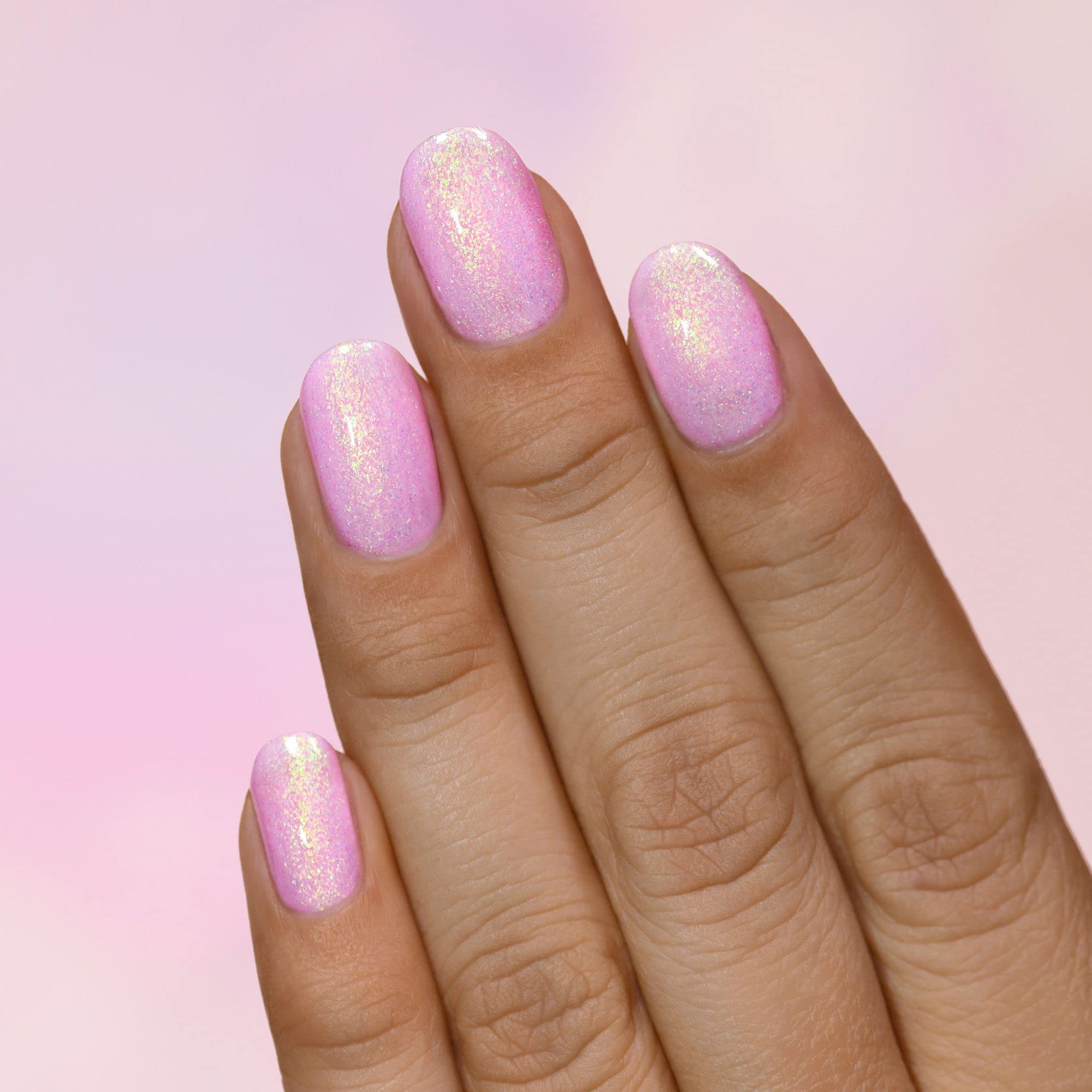 Ilnp Fairy Floss - Pastel Pink Shimmer Nail Polish