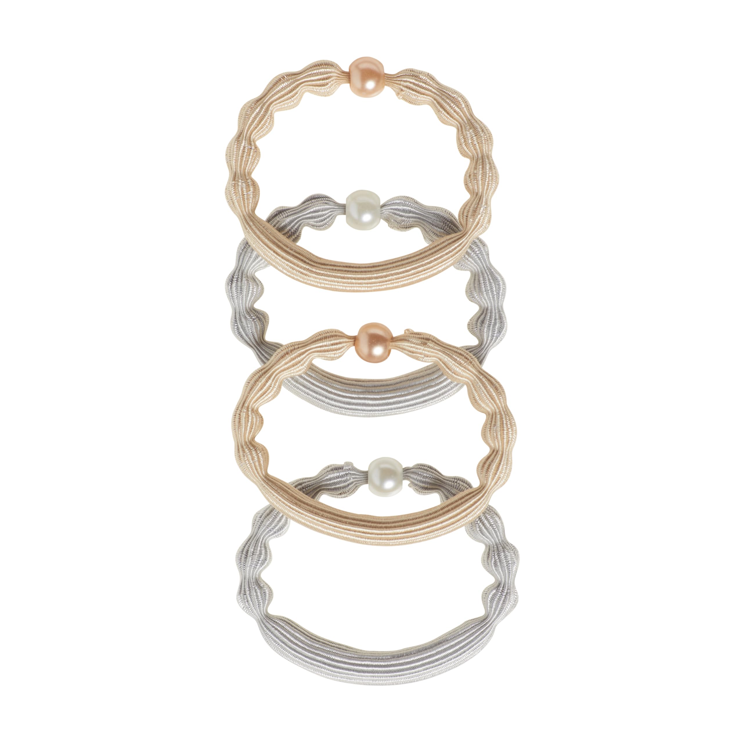 Goody Forever Elastics 6Mm 10Ct Blonde Silver