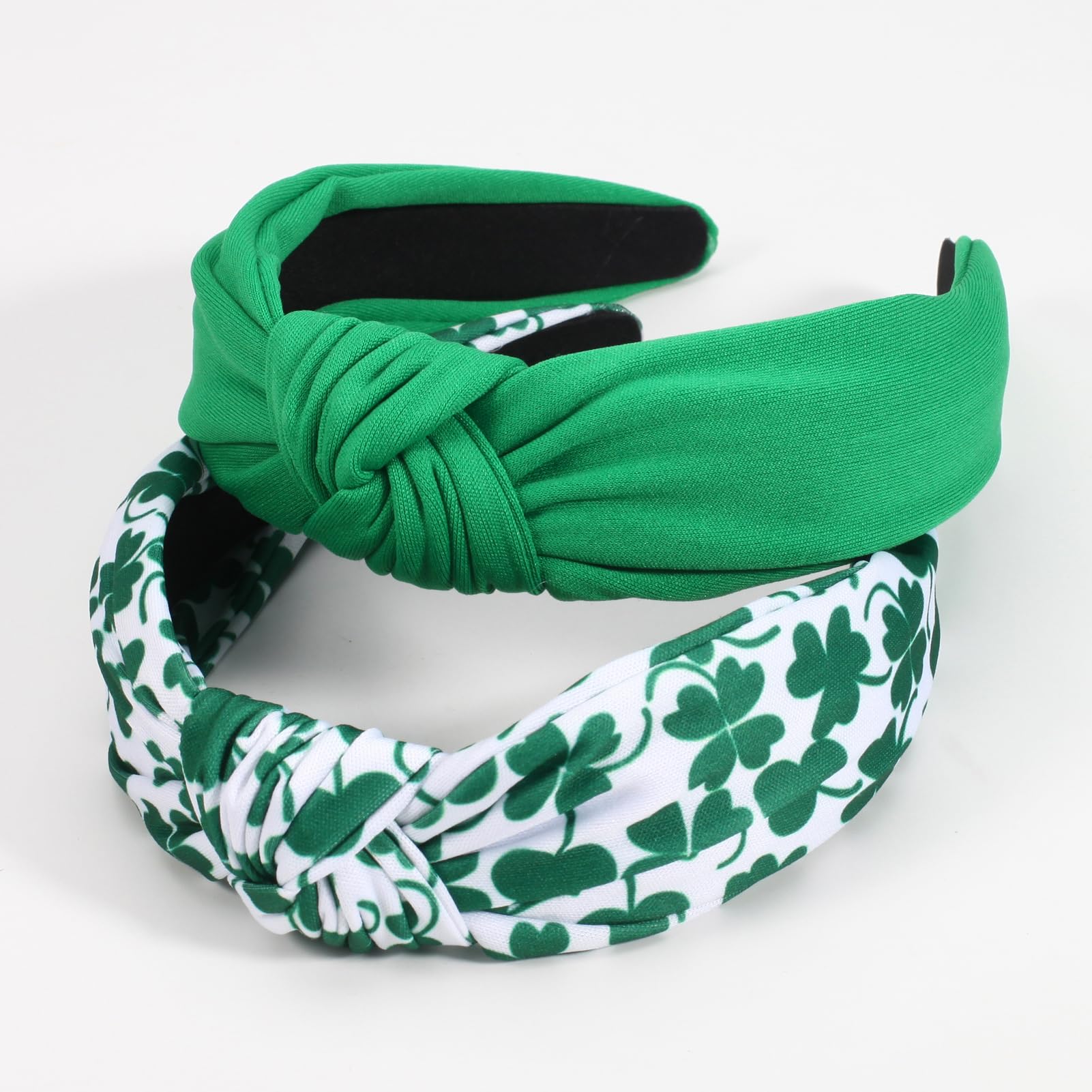 Ardorchid St.Patrick 's Day Headbands Irish Green Leaf Shamrock Hair Accessories for Women Girls Gifts Twist Knot Hairbands Cele