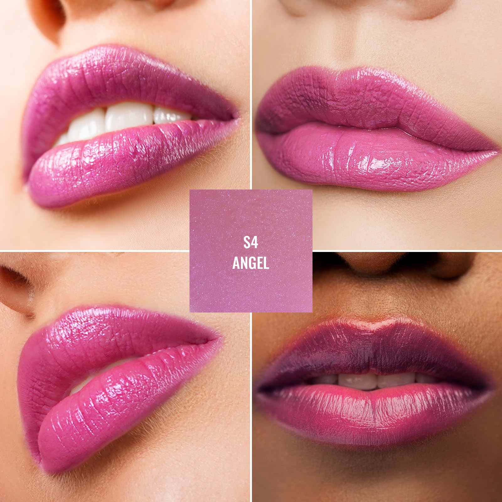 Oulac Moisture Mauve Pink Lip Gloss - 2 In 1 Shimmer Lipstick & Lip Balm, Long Lasting Hydrating, Juicy & Glossy Finish, Smooth