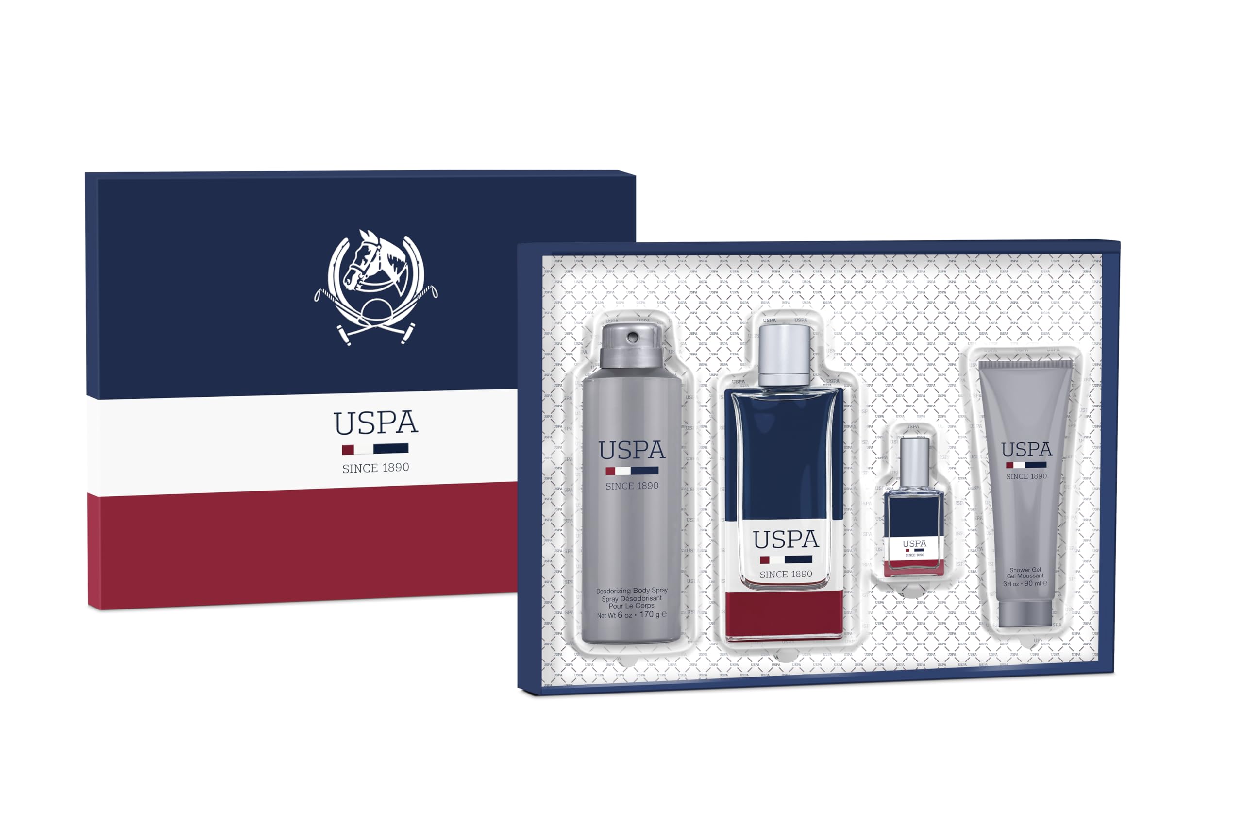 US Polo Association USPA for Men - 4-Piece Gift Set