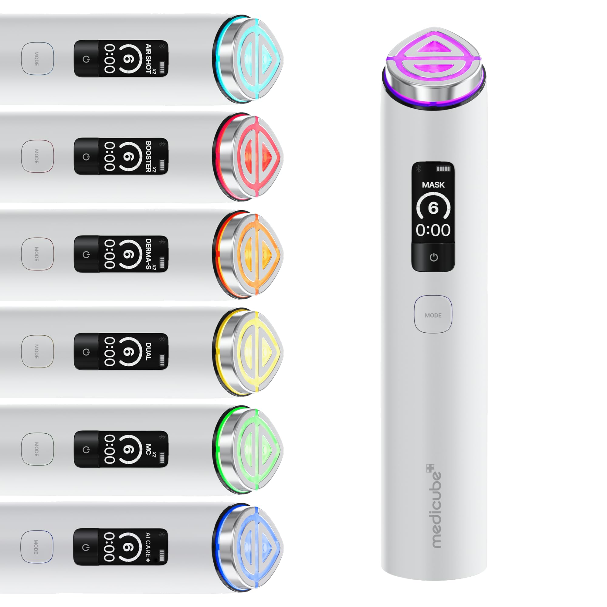 medicube Booster Pro X2  7 IN 1 Glow Beauty Device, 2X Glow Care, White
