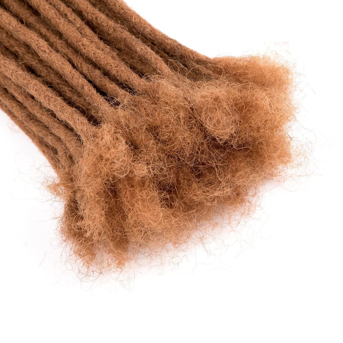 Teresa Small 0.4Cm And Medium 0.8Cm Width 100% Human Hair Dreadlock Extensions For Men/Women/Kids Permanent Dread Locs Human Hai