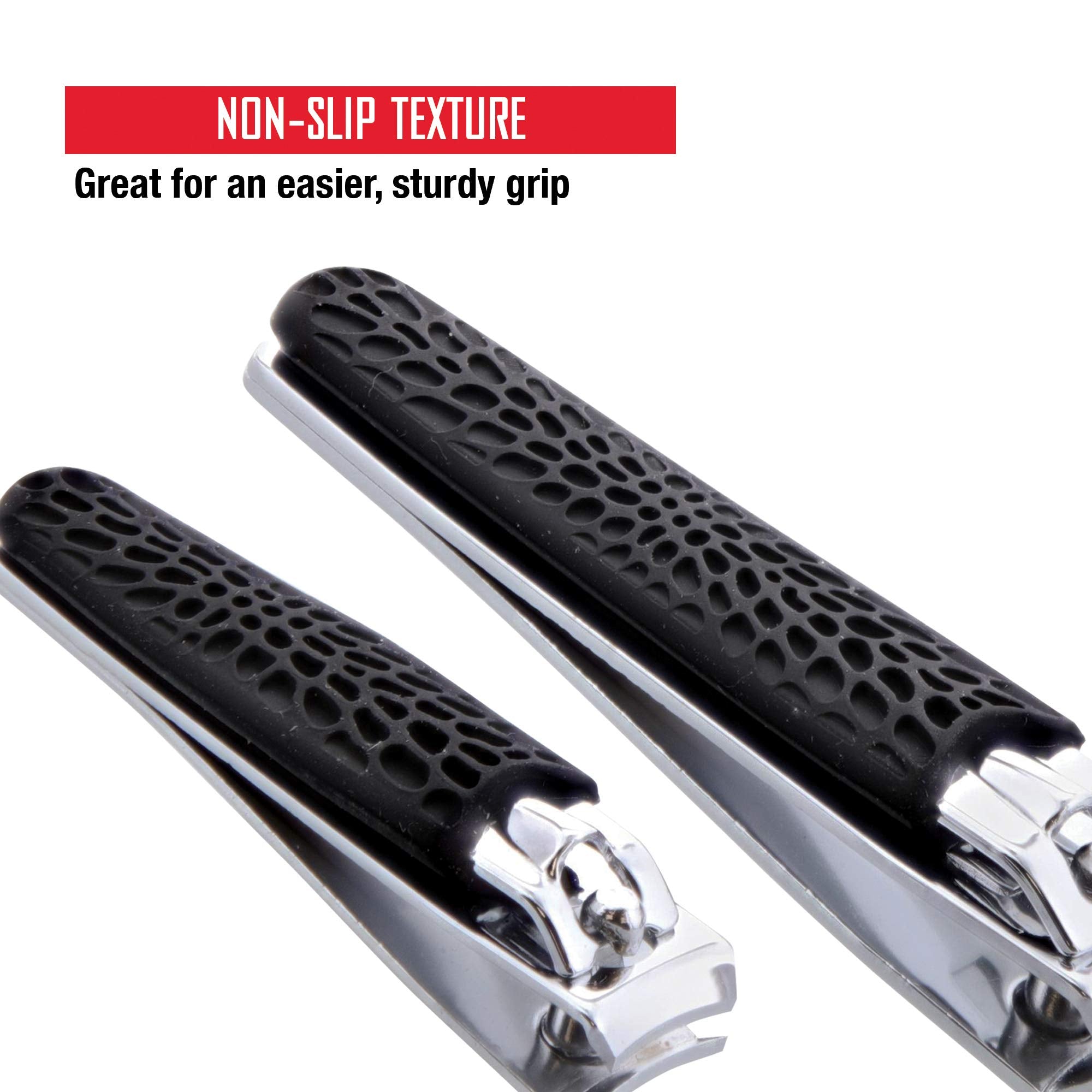 Barbasol Precision Non Slip Stainless Steel Nail Clipper Set (2 Pack)