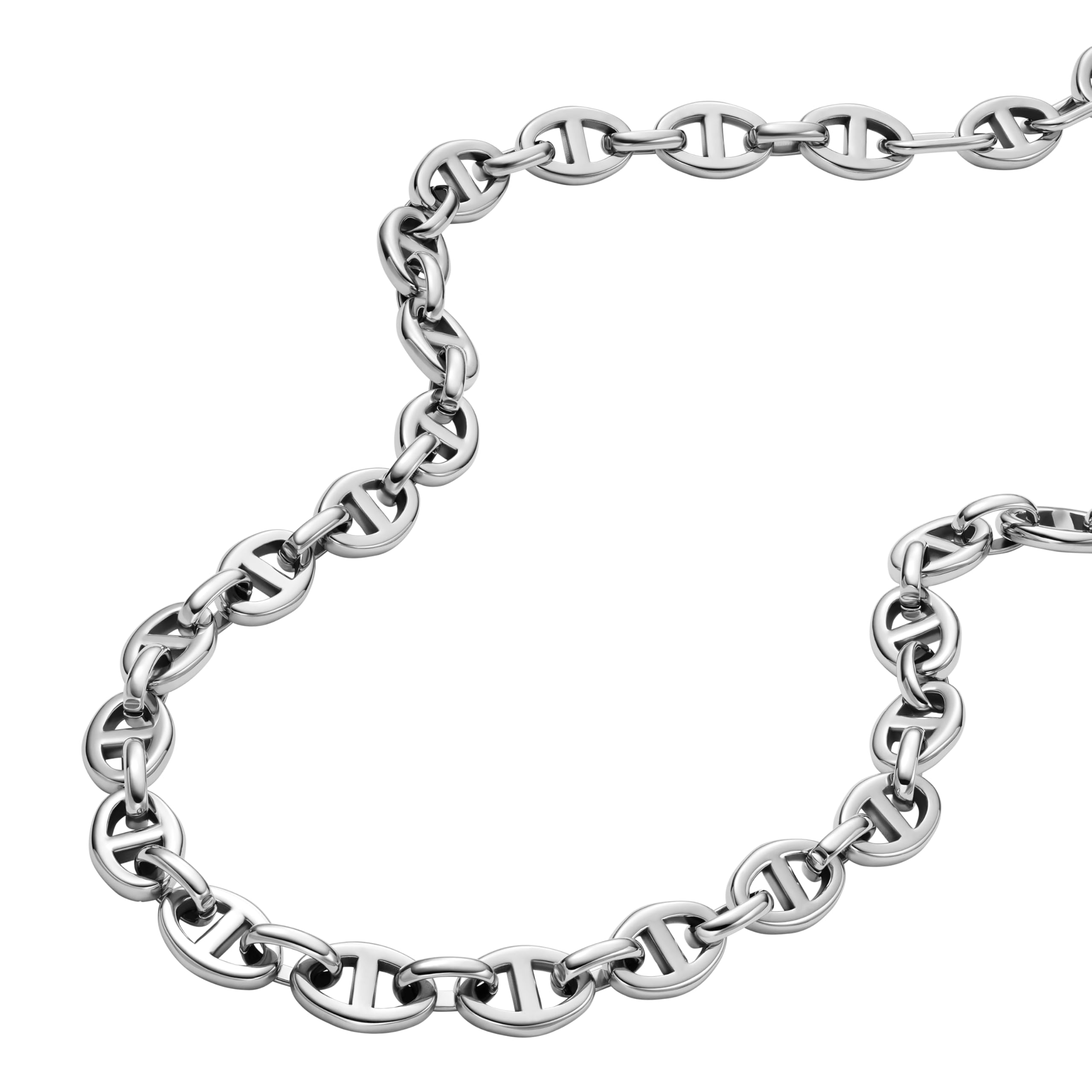 Fossil Women's Heritage D-Link Stainless Steel Chain Necklace (Model: JA7242040)