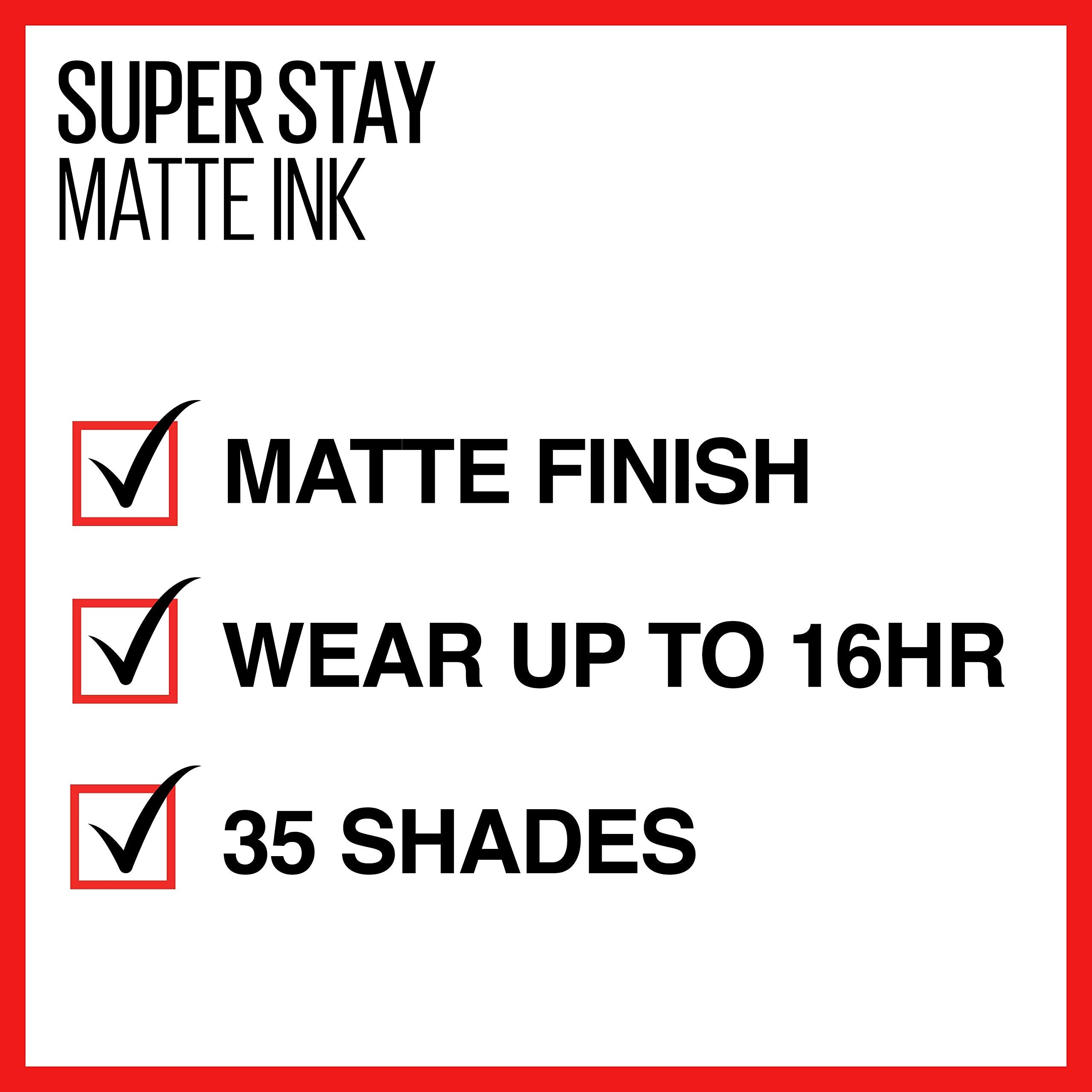 Maybelline New York Superstay Matte Ink, Liquid Lipstick, City Edition, Originator, 0.17 Ounce