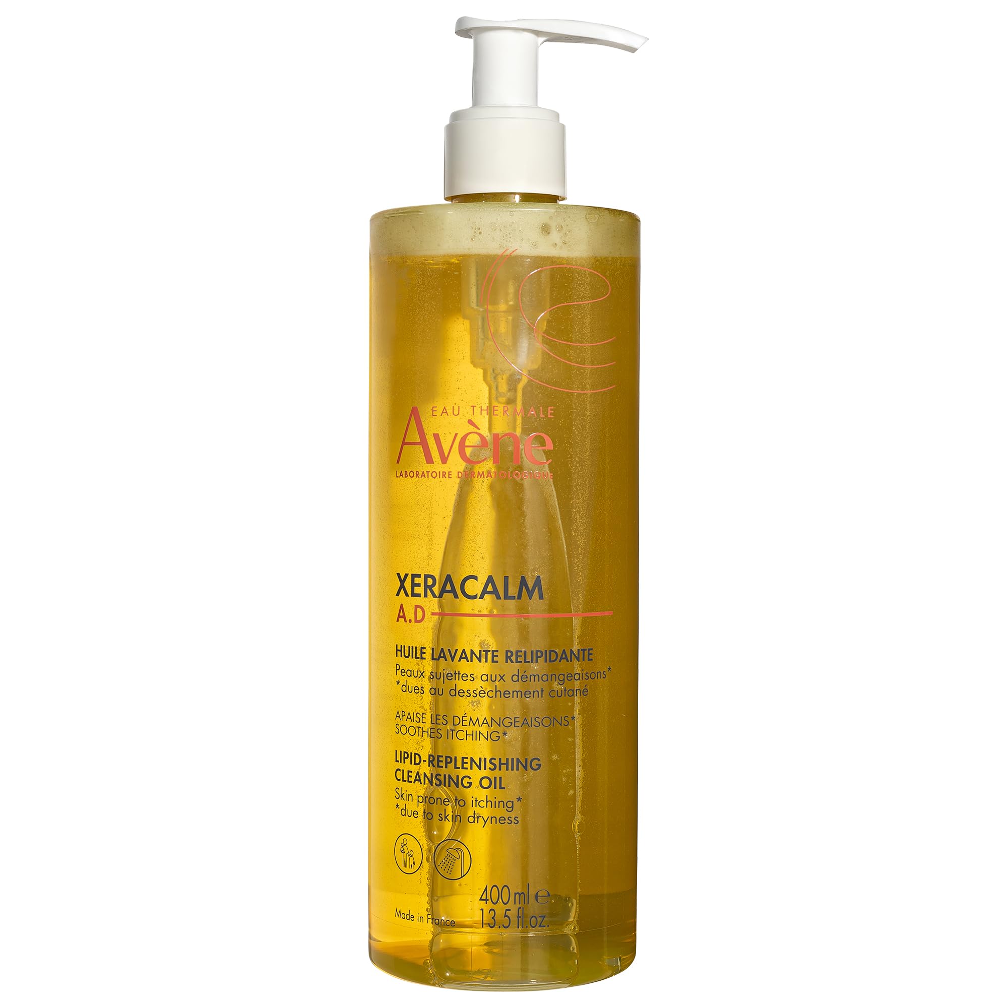 Eau Thermale Avane Xeracalm Ad Lipid-Replenishing Cleansing Oil, Atopic Dermatitis, Eczema-Prone, Fragrance-Free, Pump, 135 Oz