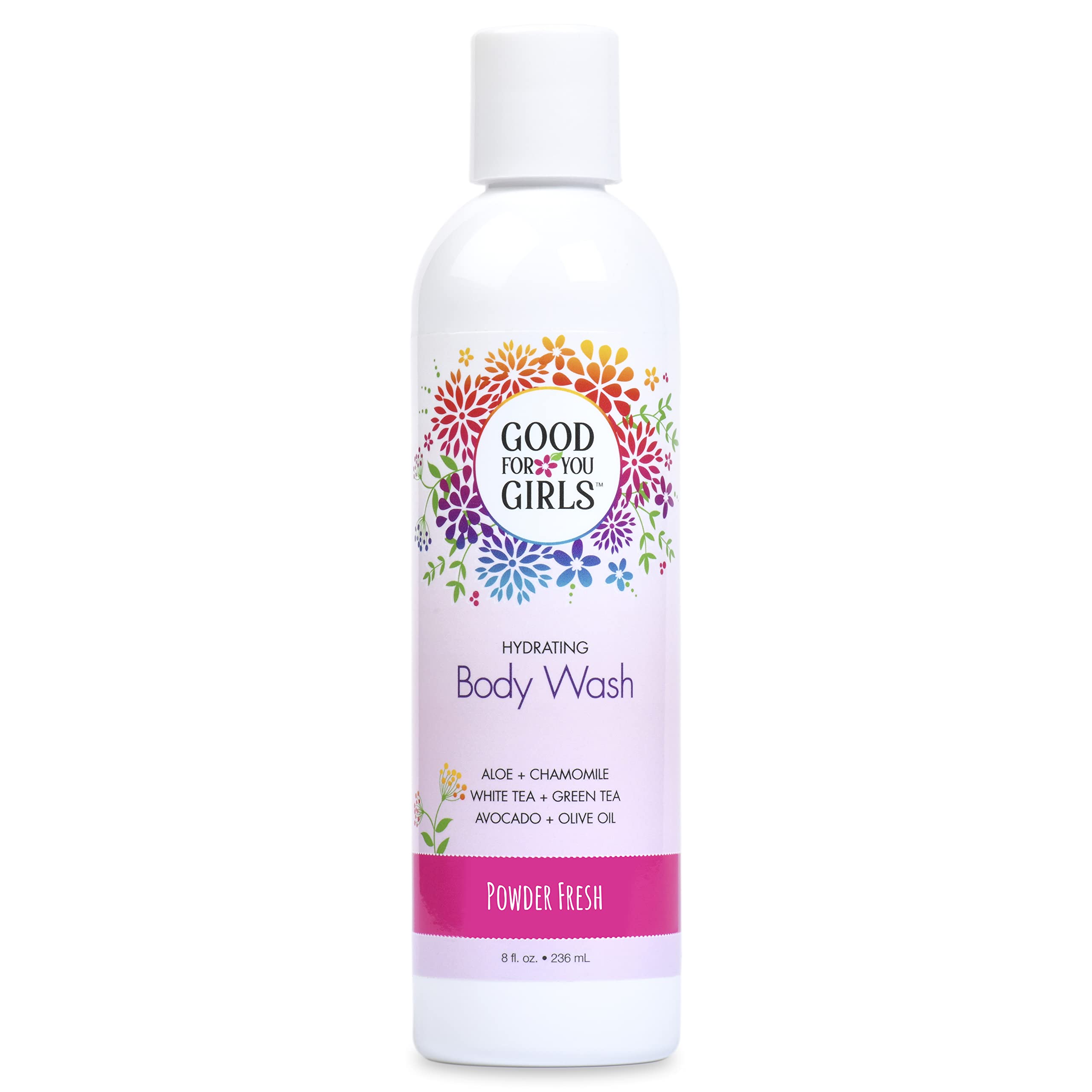 Good For You Girls Natural Body Wash With Aloe, Avocado & Jojoba Oils,Shower Gel Body Wash For Girls To Adults, Vegan And Parabe
