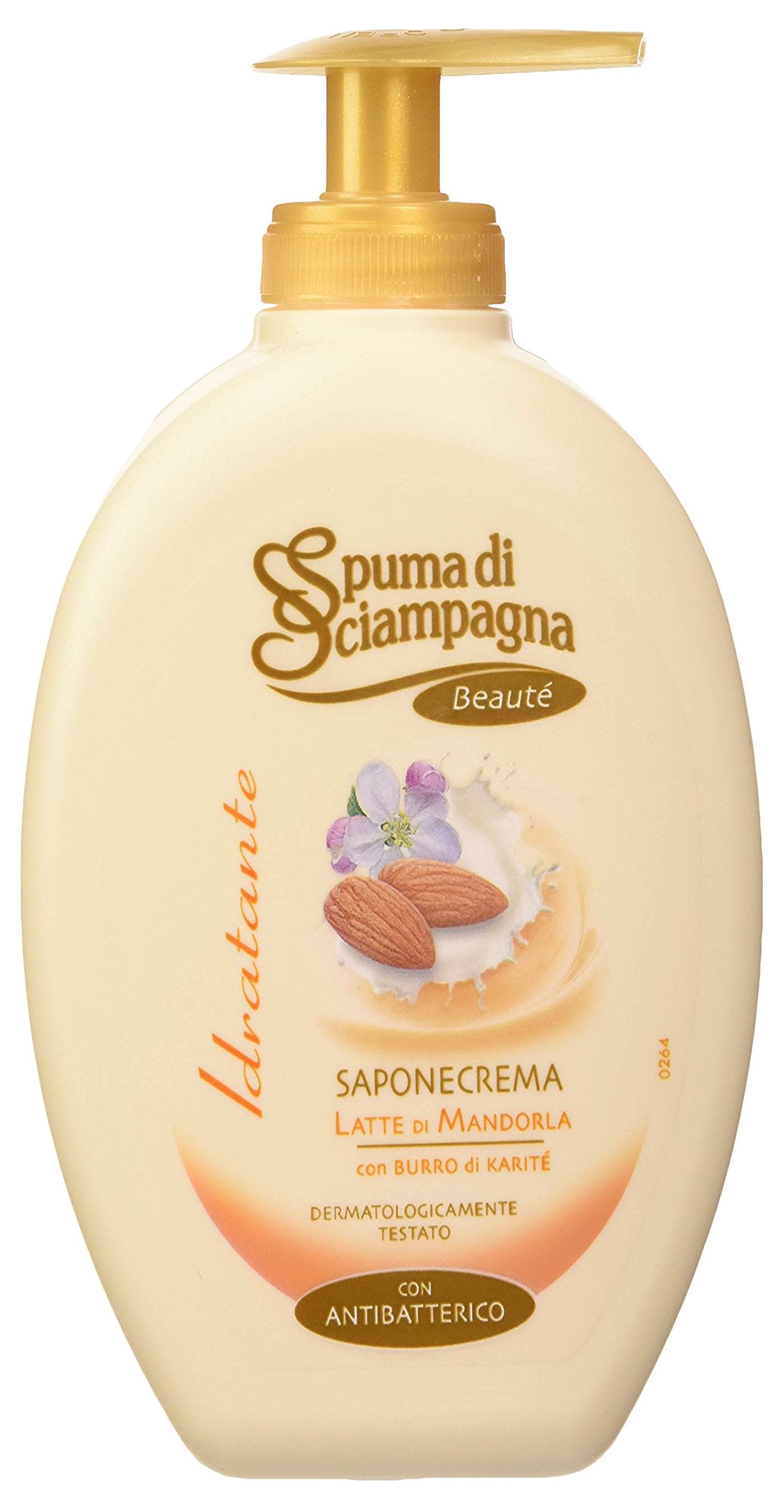 Spuma di Sciampagna: Saponecrema Neutral pH Liquid Soap with Almond Milk and Shea Butter  13.53 Fluid Ounces (400ml) Bottle w