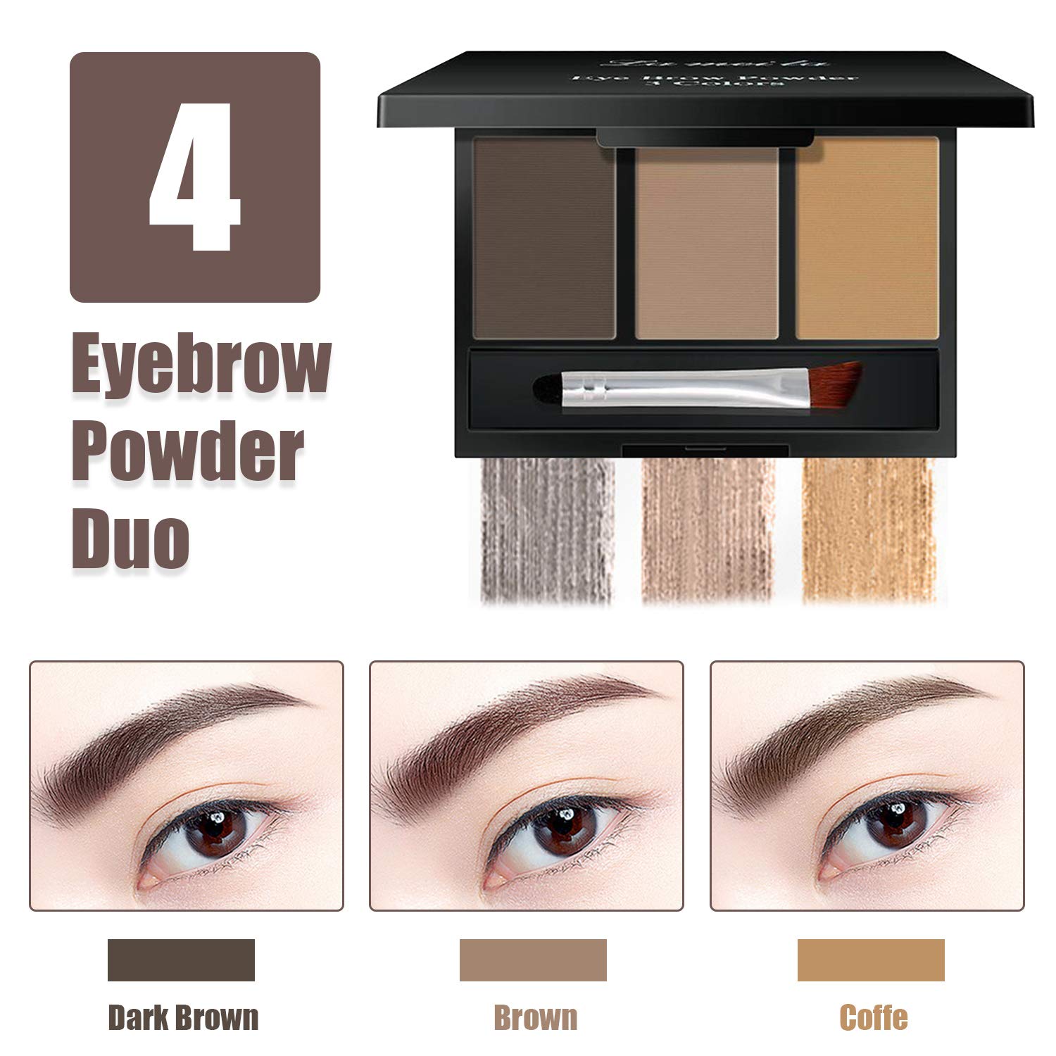 All In One Makeup Kit, Includes 12 Colors Naked Eyeshadow Palette, 5Pcs Makeup Brushes, Waterproof Eyeliner Pencils, Eyebrow Pow