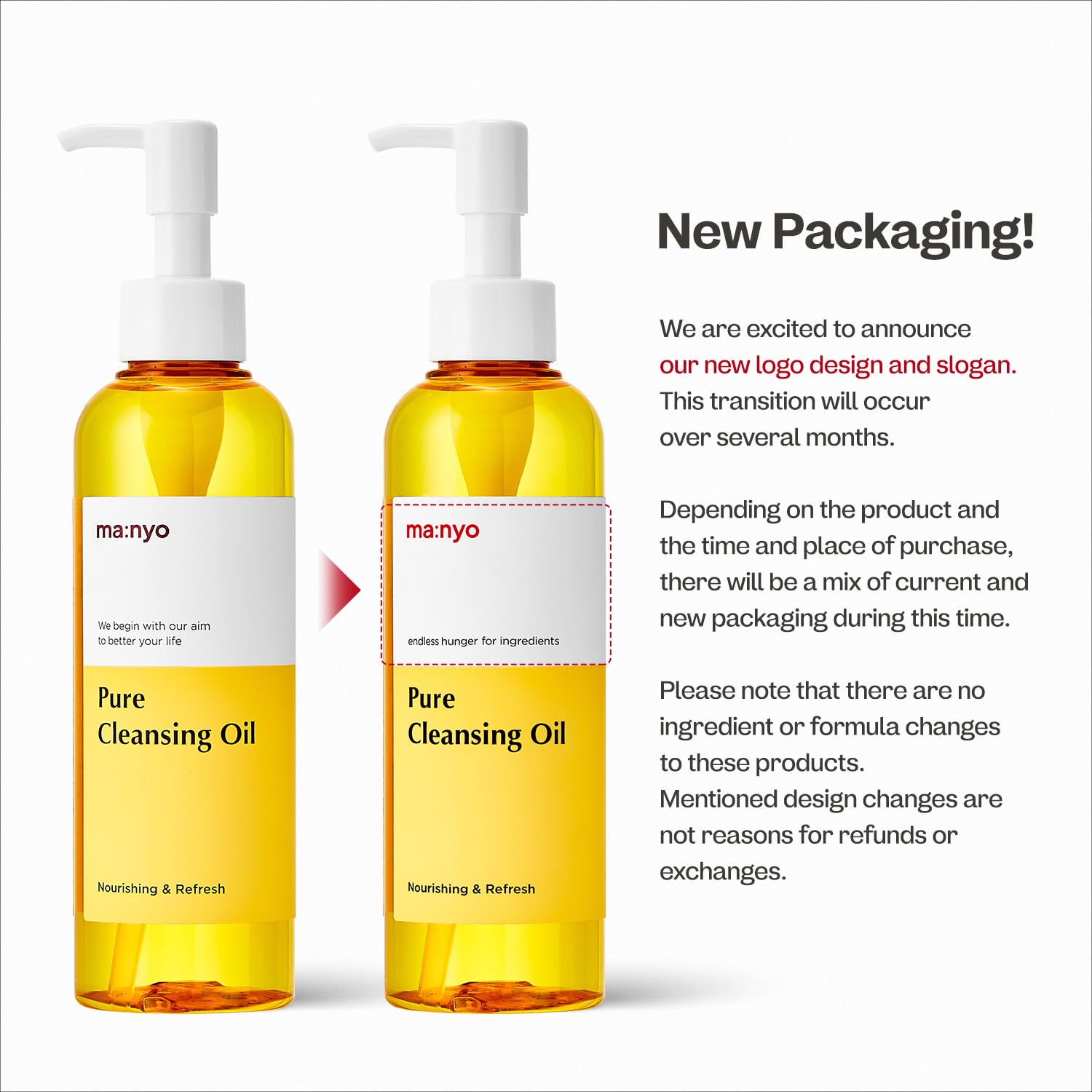 Ma:Nyo Pure Cleansing Oil Korean Facial Cleanser, Blackhead Melting, Daily Makeup Removal With Argan Oil, For Women Korean Skin