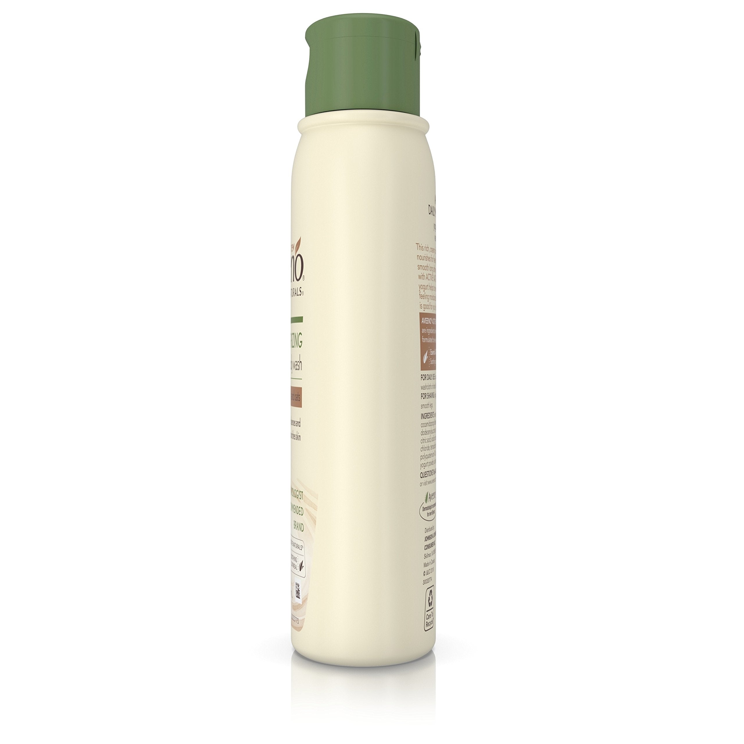 Aveeno Daily Moisturizing Yogurt Body Wash for Dry Skin with Soothing Oat & Vanilla Scent, Gentle Body Cleanser, 12 fl. oz (Pack