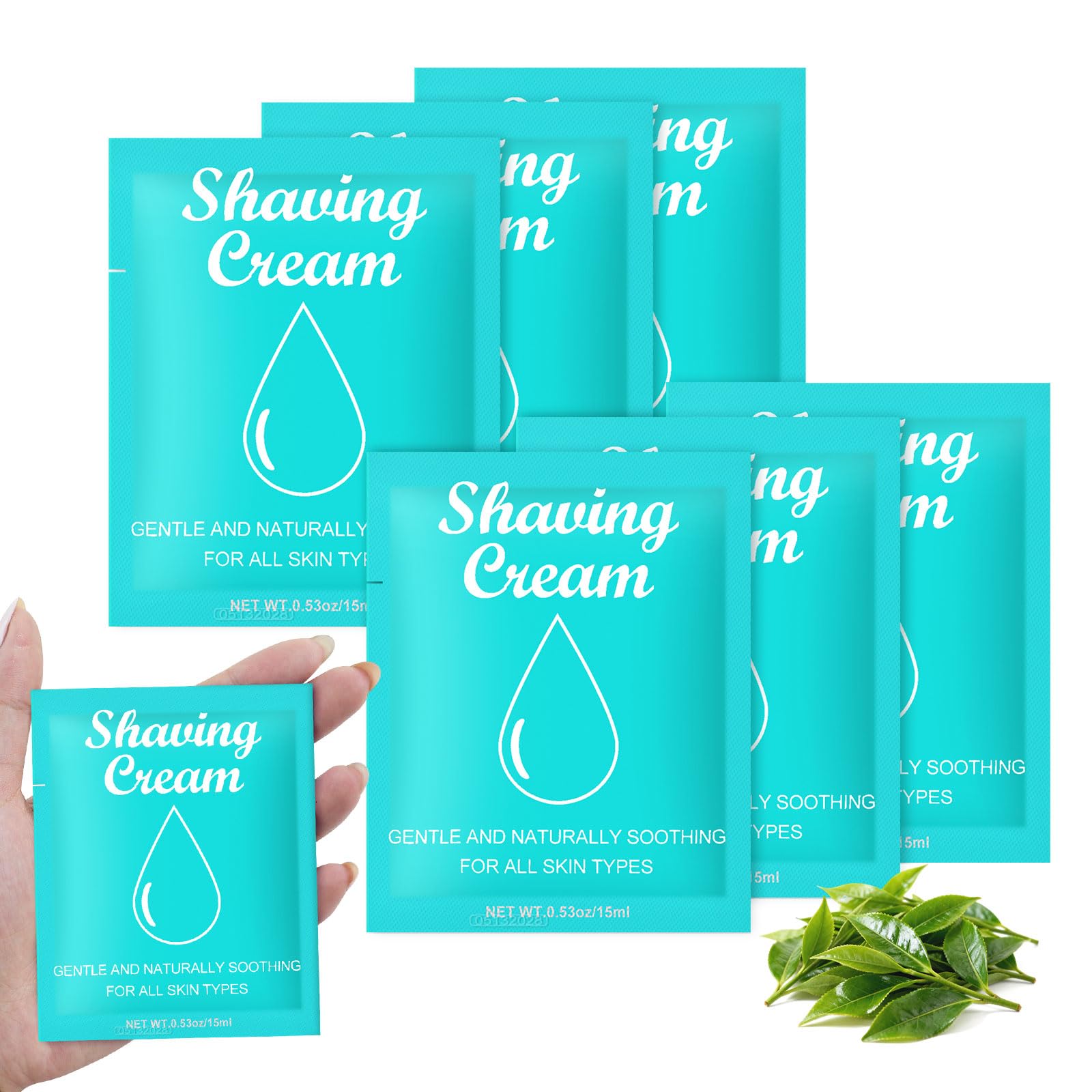 fafortune Womens Shaving Cream Bulk Travel,0.53oz Shave Gel for Women,Care Dry Skin Womens Shave Gel for Travel Guests(Green Tea
