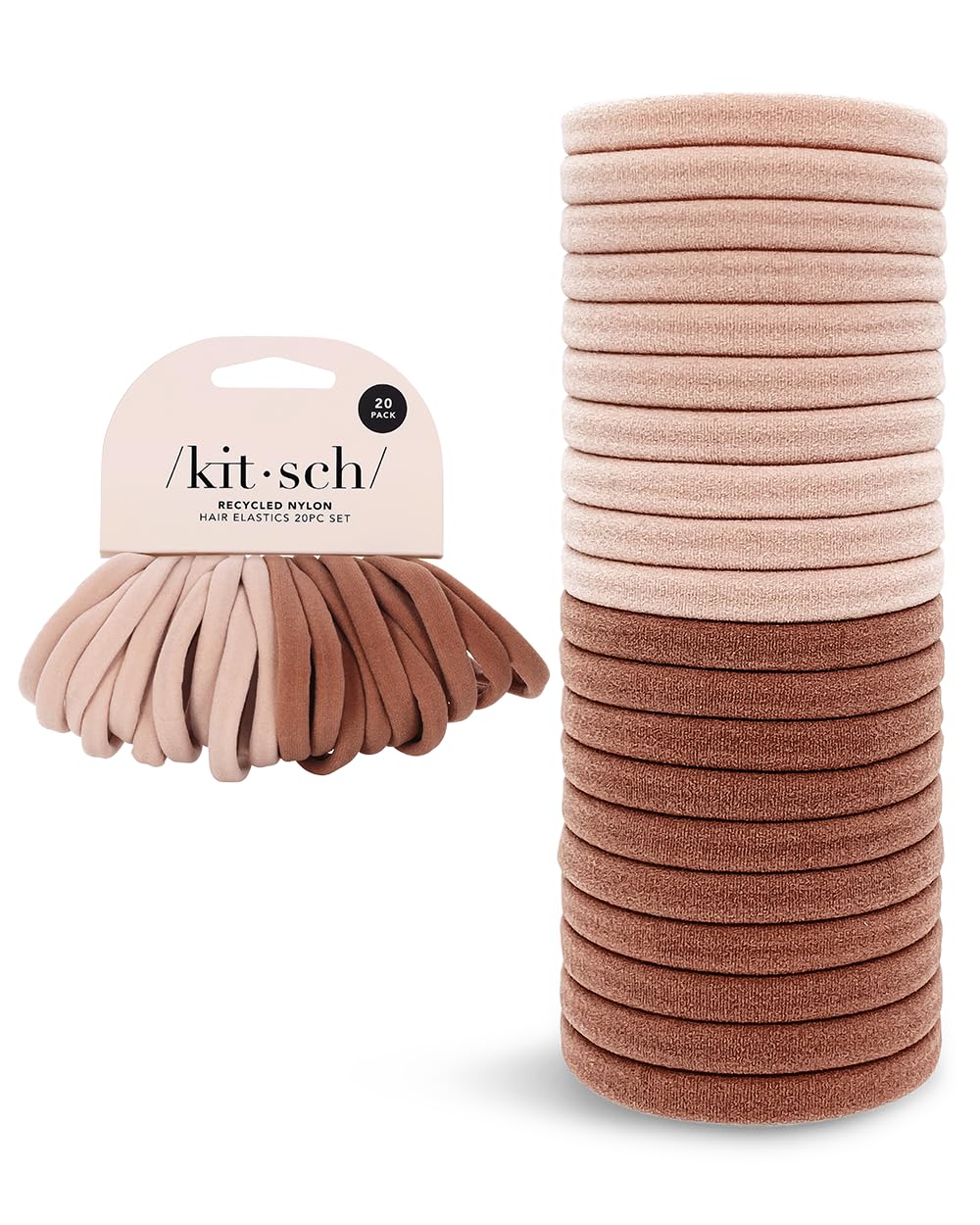 Kitsch Elastic Hair Ties for Women - Hair Rubber Bands & Ponytail Holders  Hair Ties No Damage  Hair Bands for Women's Hair Non
