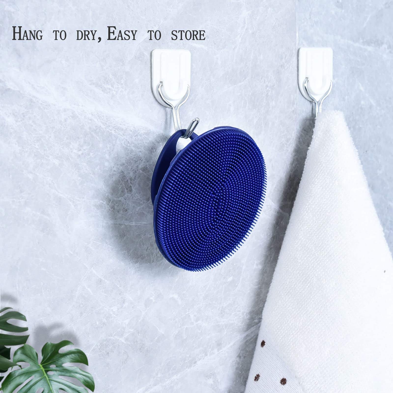 INNERNEED Silicone Face Exfoliating Brush Manual Handheld Facial Cleansing Scrubber Blackhead Remover, Food-grade Soft Bristle (