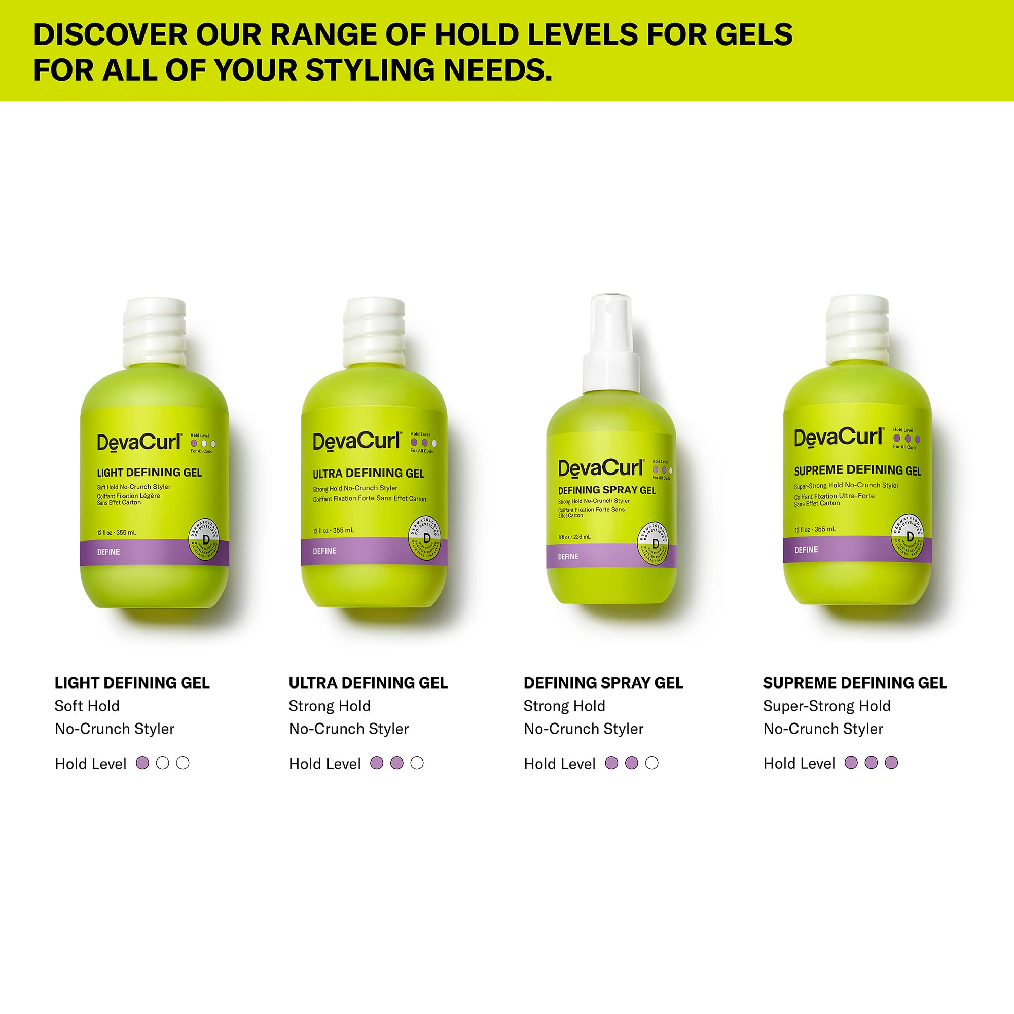 DevaCurl Light Defining Gel Soft Hold No-Crunch Styler, Bright Breeze, 32 fl. oz.