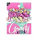 Goody Ouchless Hair Scrunchie - 3 Count, Purple Rainbow - Help Keep Hairs In Place - Hair Accessories