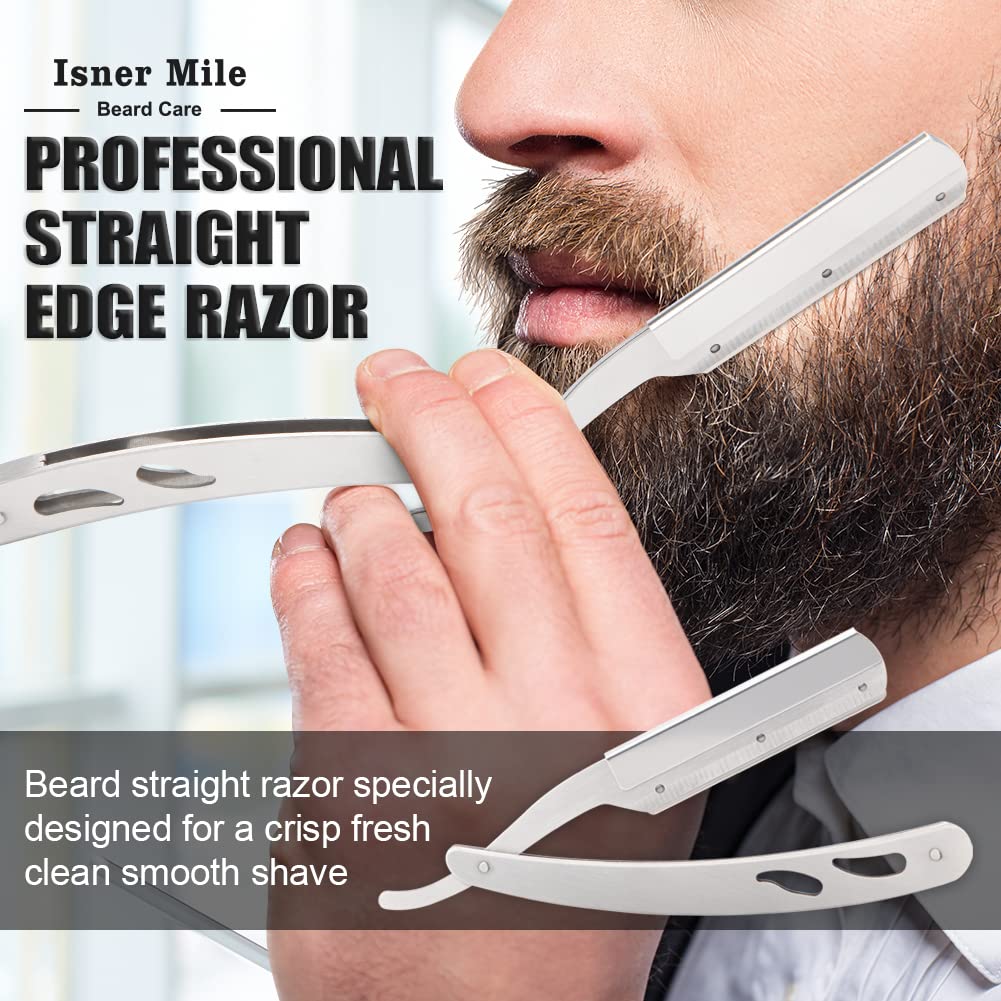 Comfy Mate Isner Mile Beard Grooming Kit – 9-Piece Set with Shampoo, Oil, Balm, Brush, Comb, Scissors, Storage Bag – Perfect Gift for Men