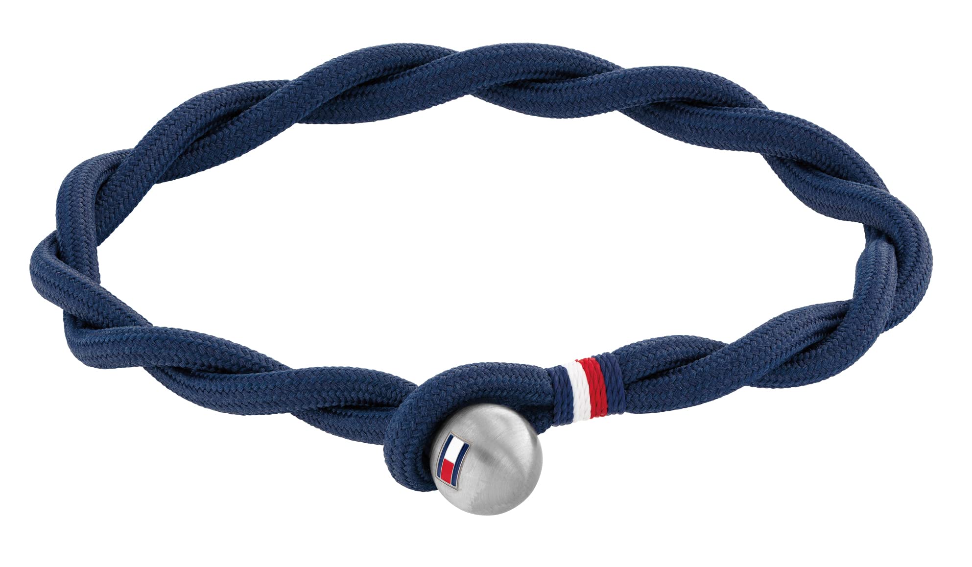 Tommy Hilfiger 2790447 Mens Jewelry Stainless Steel & Blue Cord Rope bracelet Color: Blue