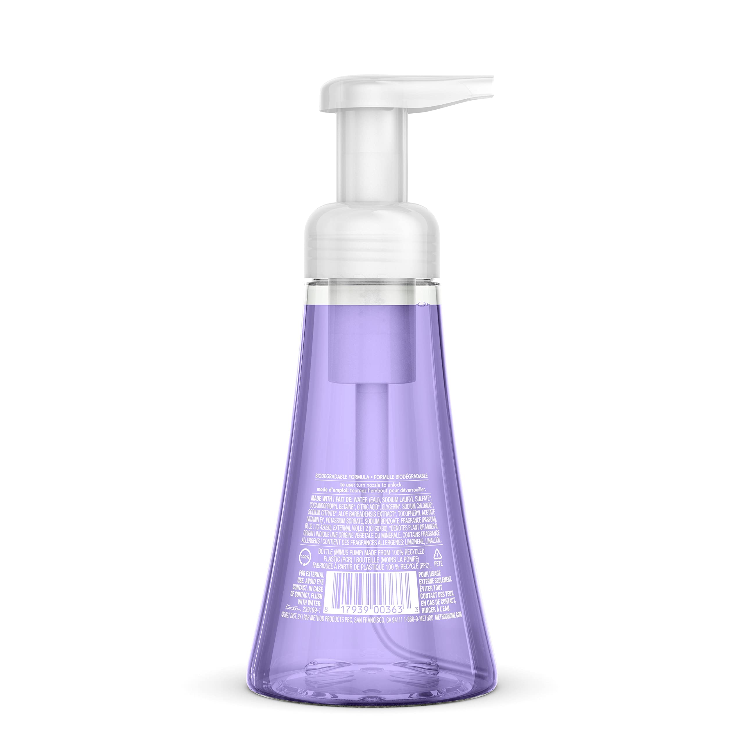 Method Foaming Hand Soap, French Lavender, Biodegradable Formula, 10 Fl Oz (Pack of 1)
