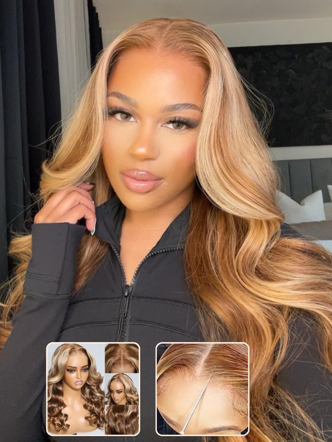 Nadula Pre Everything Glueless Honey Blonde 13X4 Hd Pre Cut Body Wave Lace Front Wig Human Hair Pre Plucked Invisible Bye Bye Kn