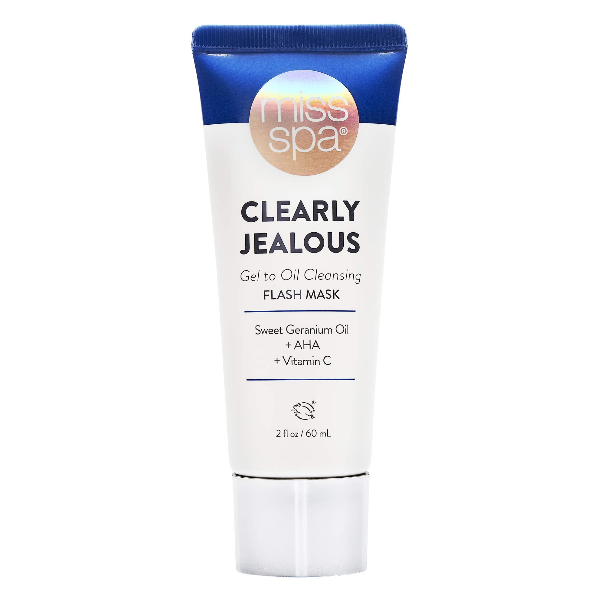 MISS SPA Gel Cleansing Flash Face Mask for Women, Vitamin C, Make-up Remover, Alpha Hydroxy Acid, Antioxidant, Remove Impurities