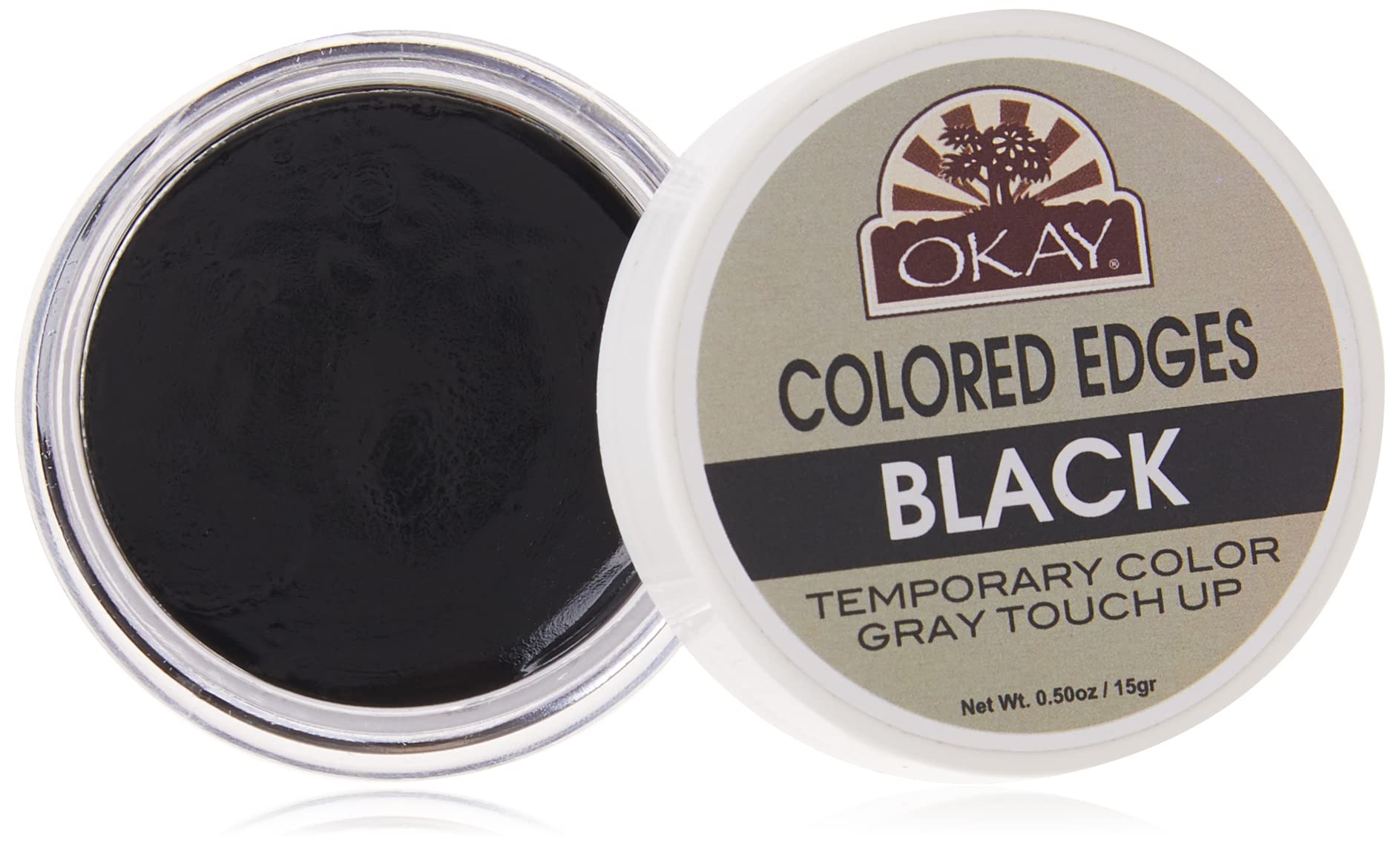 Okay Colored Edges Black .5Oz / 15Ml
