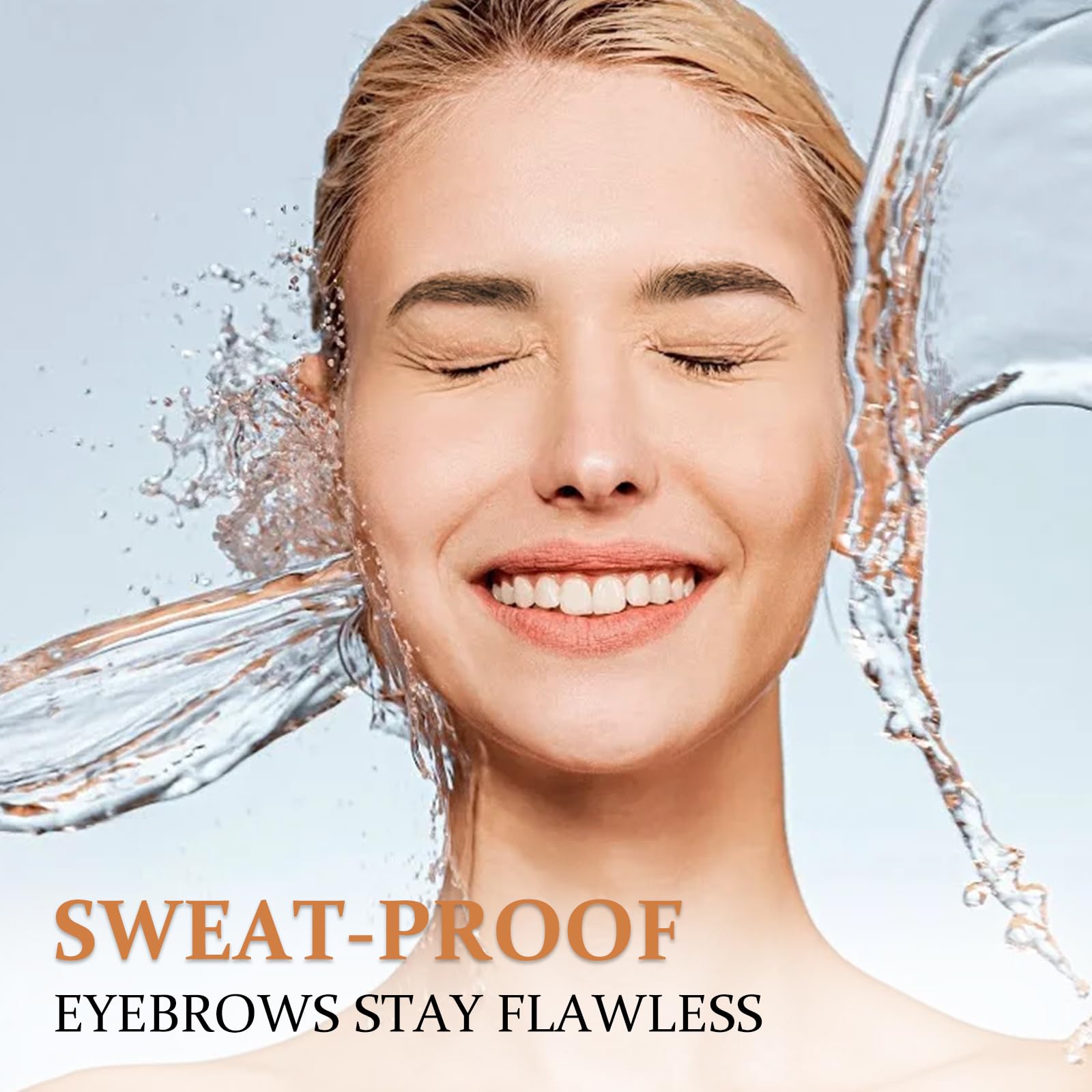 Boobeen Waterproof Liquid Brow Pen, Microblading Eyebrow Pencil, Smudge-Proof Angled Brush, Quick-Dry Long-Lasting, Create Defin