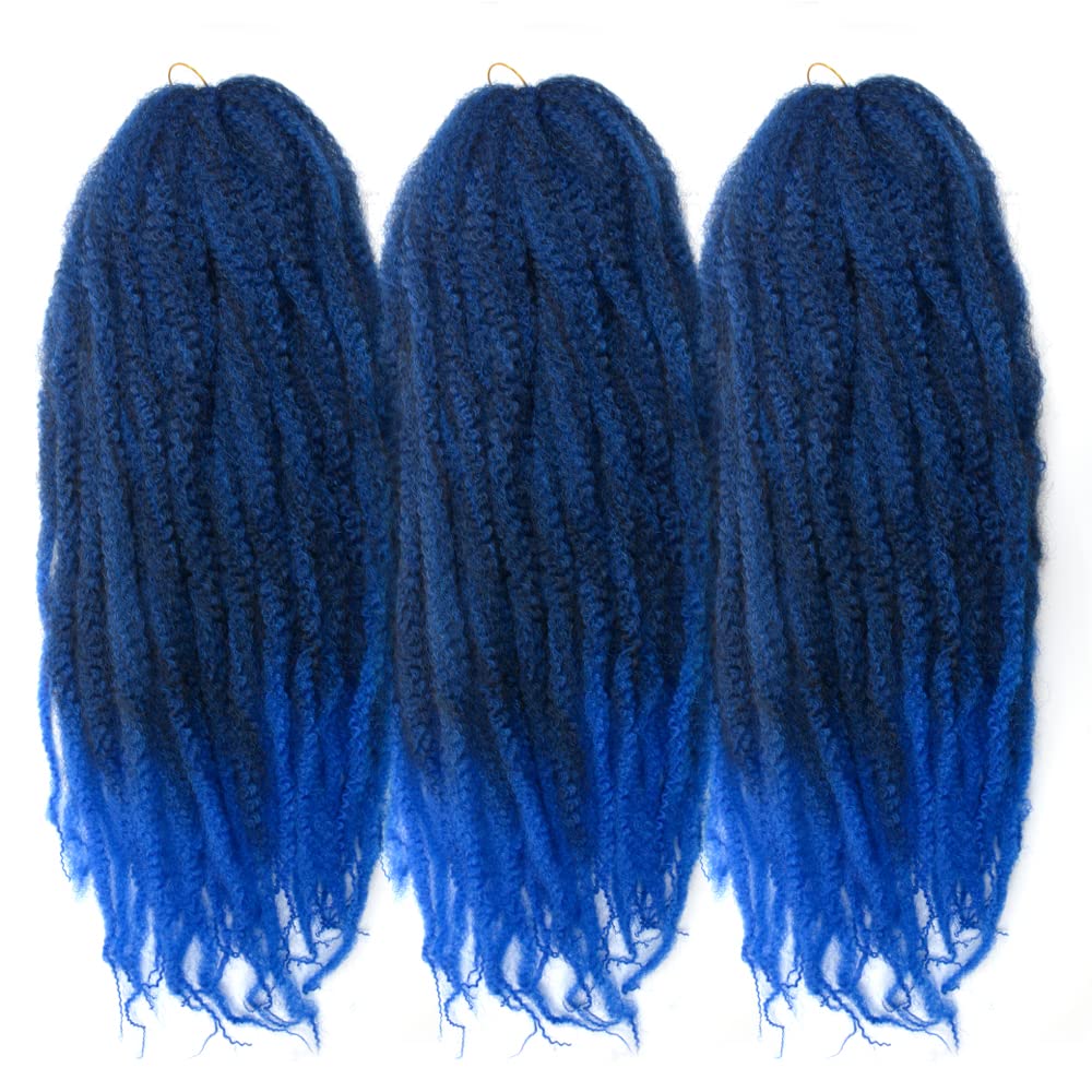 KGBFASS Marley Hair 24 inch Marley Hair For Twists Long afro kinky Twist Marley braiding hair Extension Synthetic Fiber Marley B