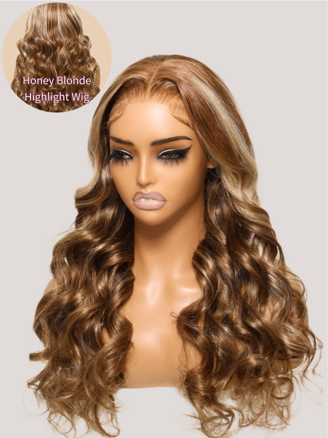 Beauty Forever Bye Bye Knots Glueless Wig Pre Cut 7X5 Honey Blonde Highlight 3D Body Wave Lace Front Wig Human Hair Hd Lace Clos