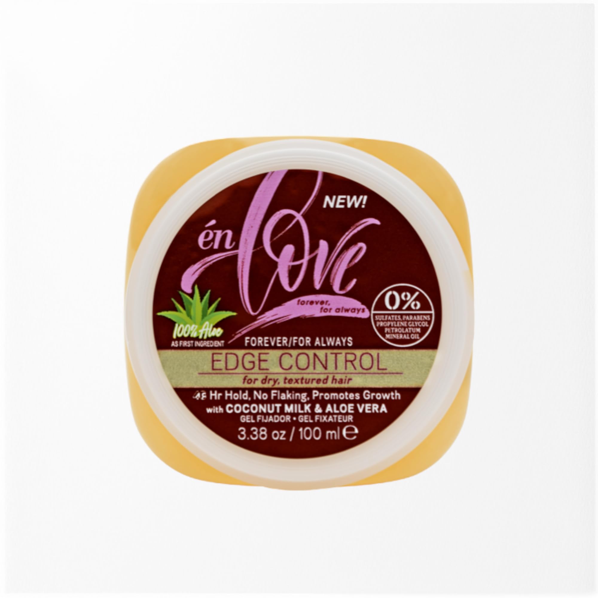N Love Forever For Always Edge Control Hair Gel With Natural Coconut Milk, Pure Aloe Vera And Argan Oil | 48 Hours Extra Hold Po