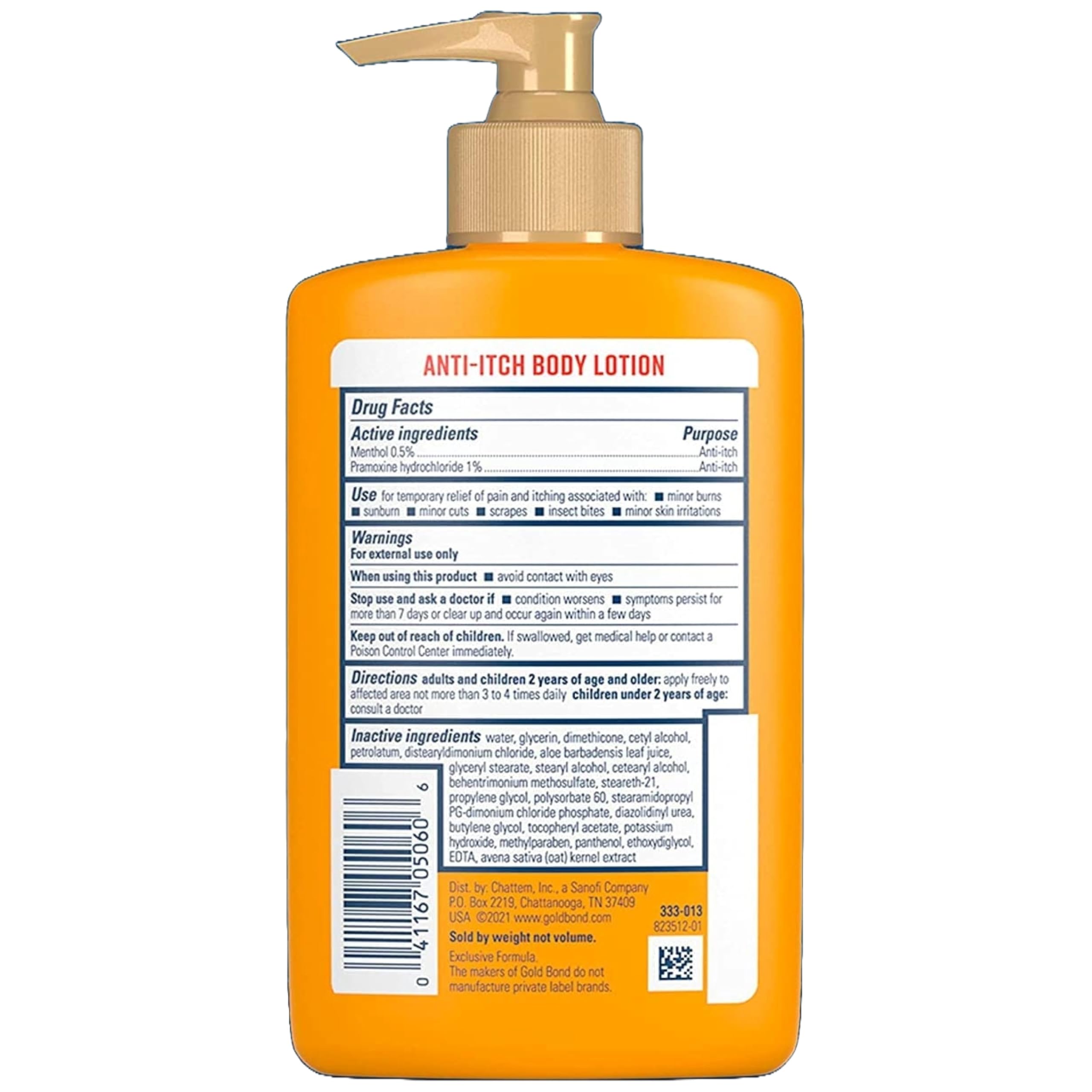 Gold Bond Anti-Itch Lotion 5.5 Ounce Pump (162Ml) (3 Pack)