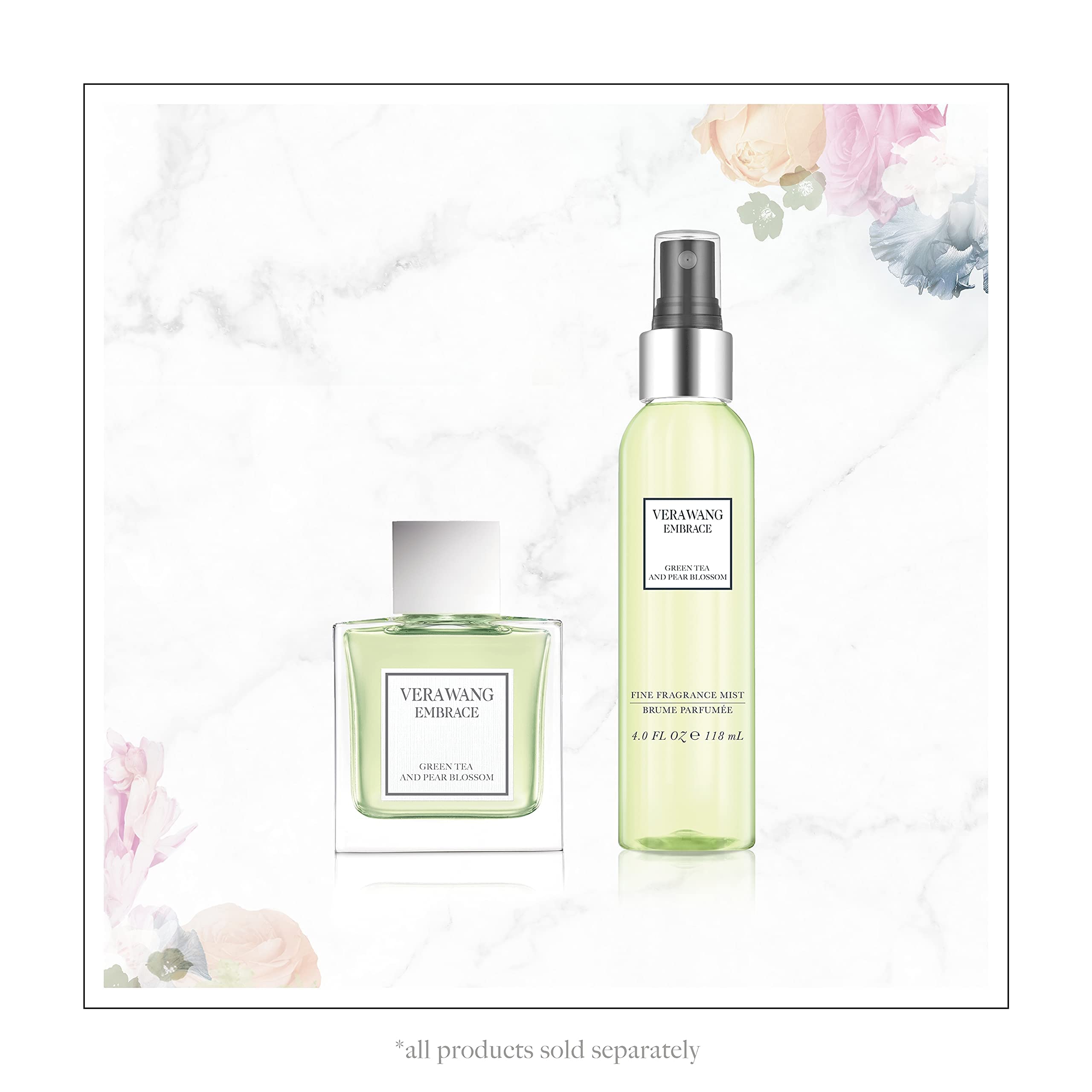 Vera Wang Embrace Body Mist Spray For Women, Green Tea & Pear Blossom, 8 Fl Oz