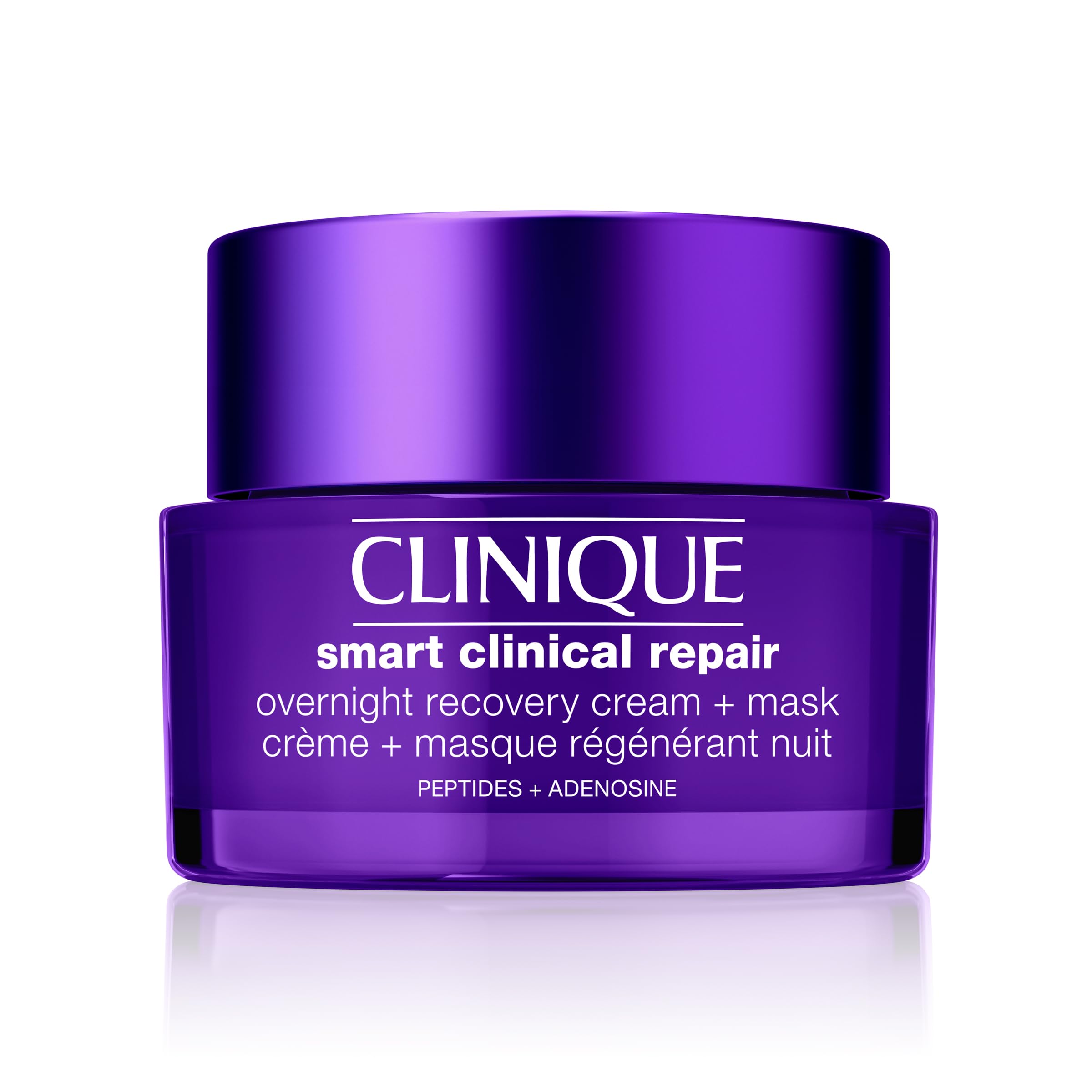 Clinique Smart Clinical Repair Anti Aging Overnight Recovery Face Cream + Mask For All Skin Types | With Hyaluronic Acid + Pepti