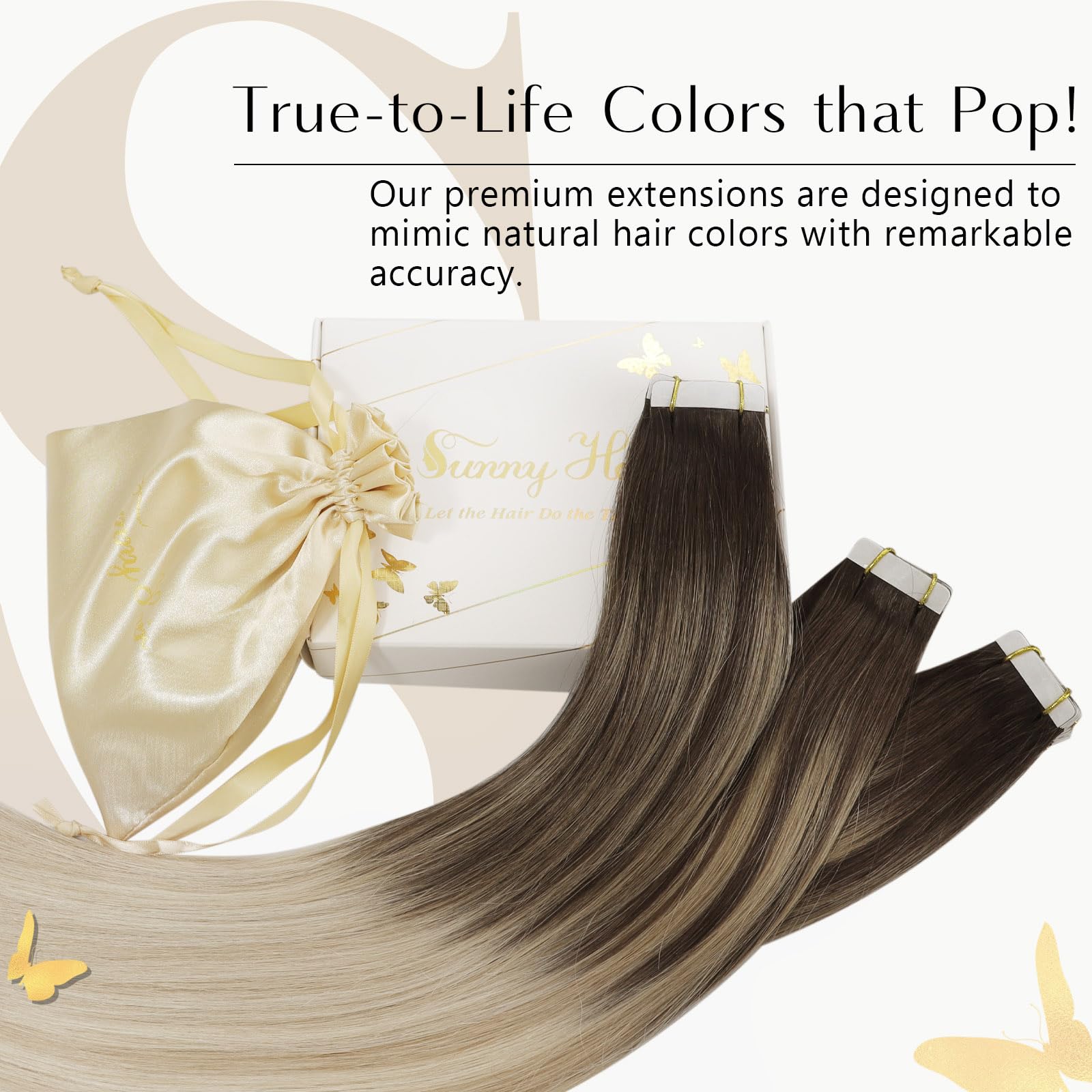 Ombre Tape In Hair Extensions Sunny Blonde Tape In Human Hair Extensions Dark Brown Ombre Golden Blonde Mix Platinum Blonde Tape