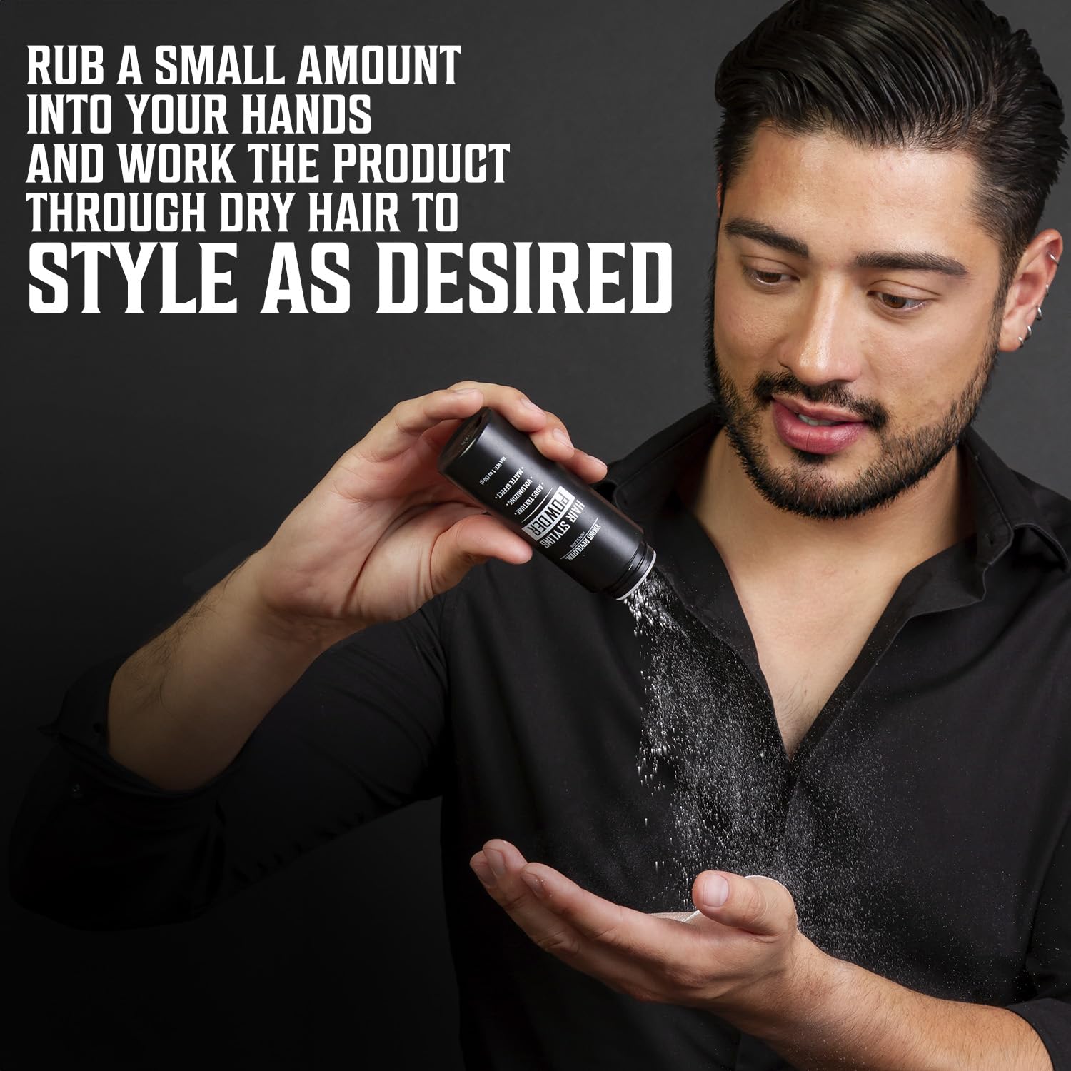 Viking Revolution Hair Styling Powder For Men - Hair Powder For Men Easy To Apply Hair Texture Powder For Men Mattifying And Vol