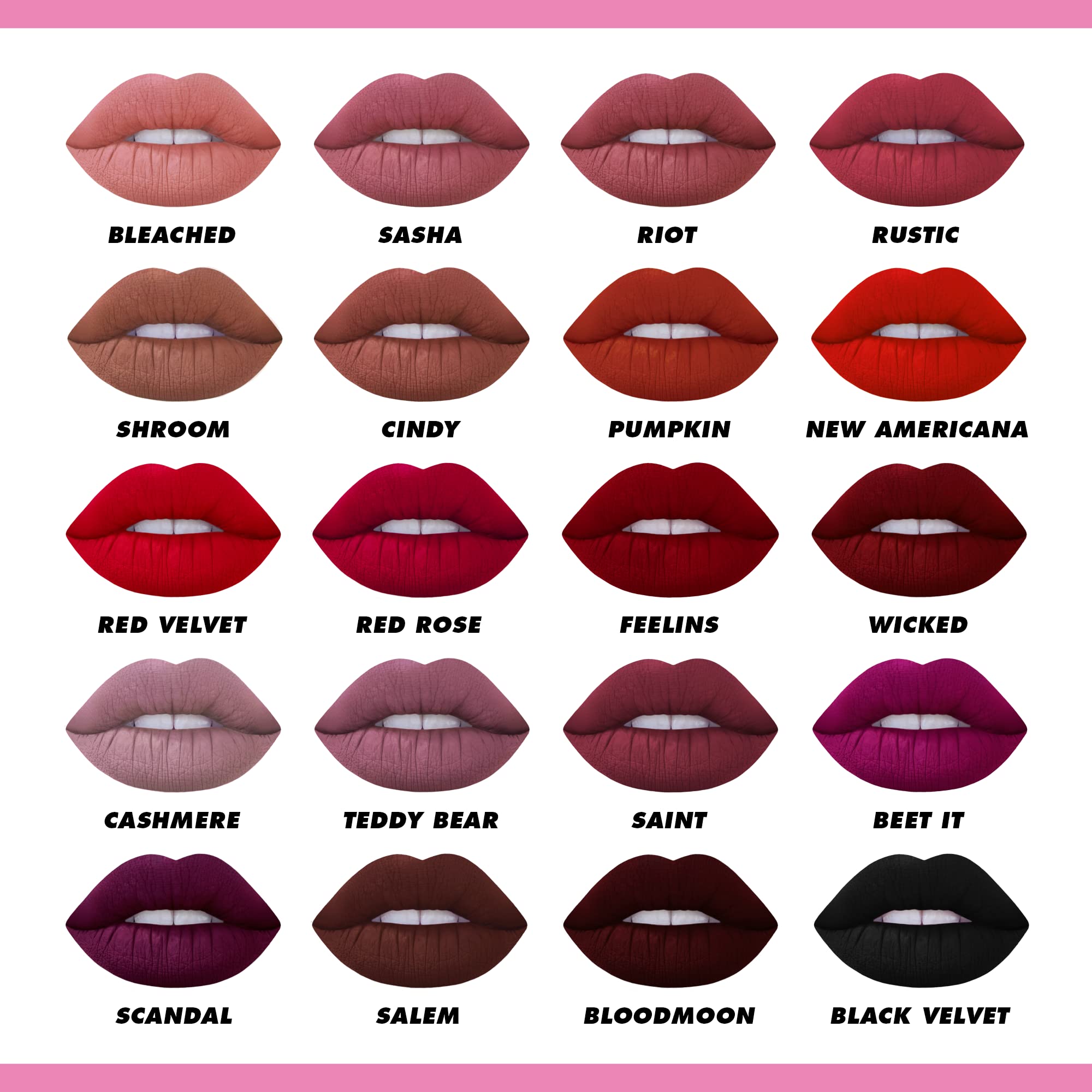 Lime Crime Velvetines Liquid Matte Lipstick, Scandal (Deep Rich Plum) - Bold, Long Lasting Shades & Lip Lining - Stellar Color &