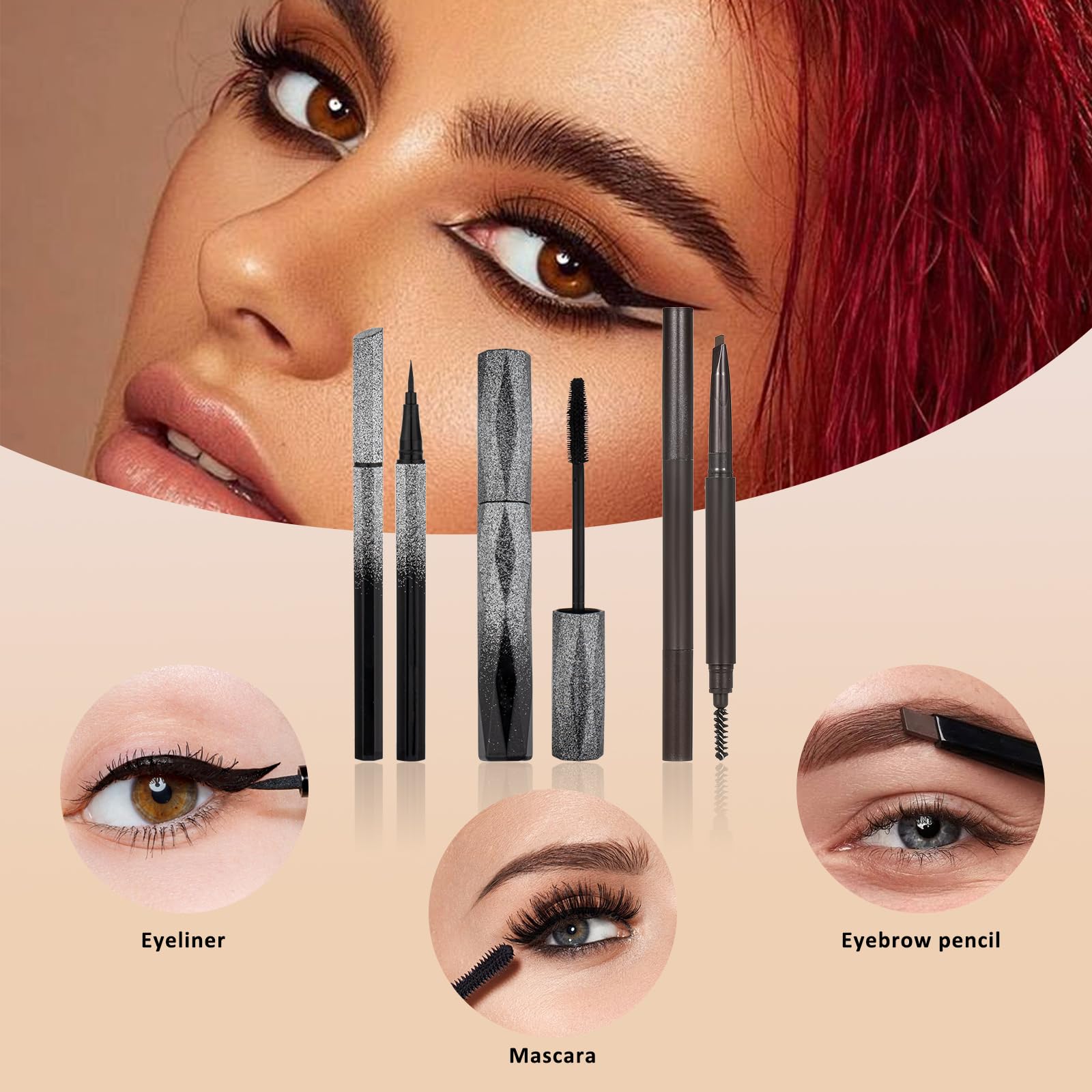All In One Makeup Kit For Women Full Kit, Includes Eyeshadow,Foundation,Eyeliner,Mascara,Eyebrow Pencil,Contour Stick, Makeup Br