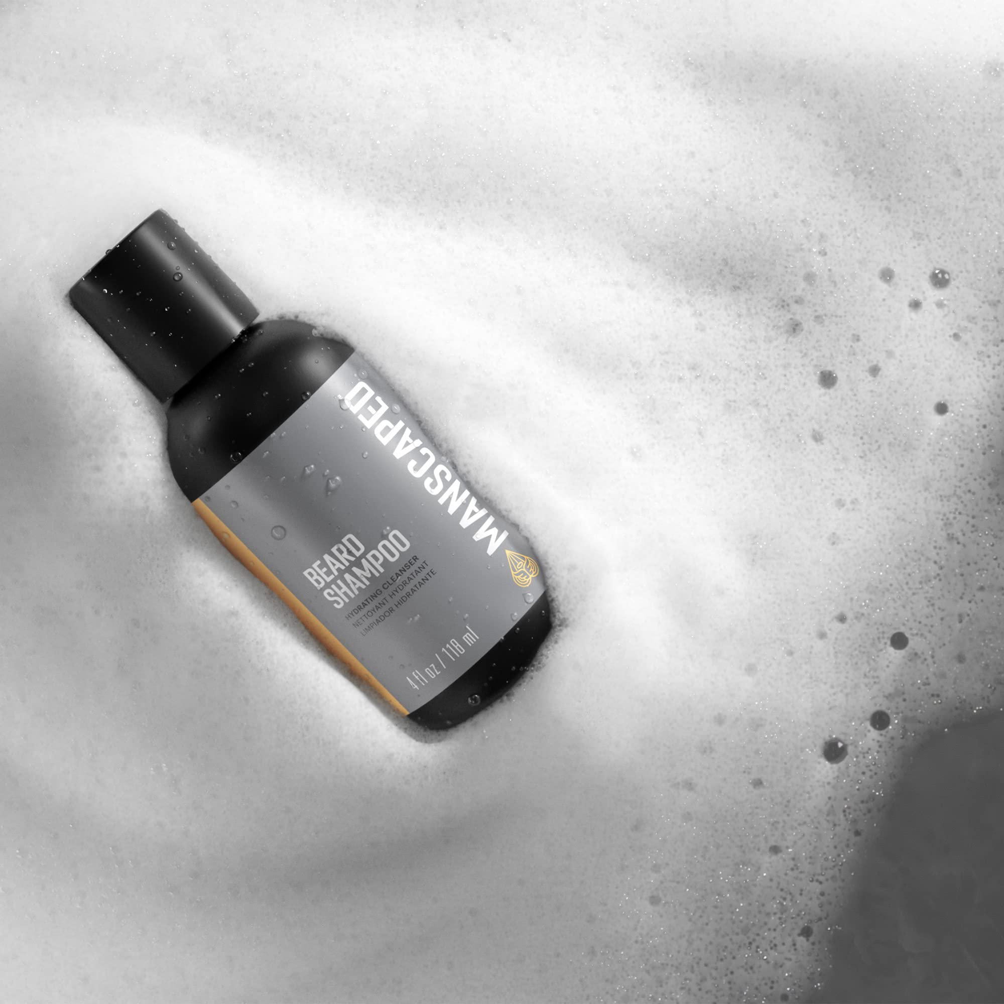 Manscaped Ultrapremium Beard Shampoo, Hydrating Cleanser With Eucalyptus, Rosemary, Lavender Essential Oils, Moisturizing Beard