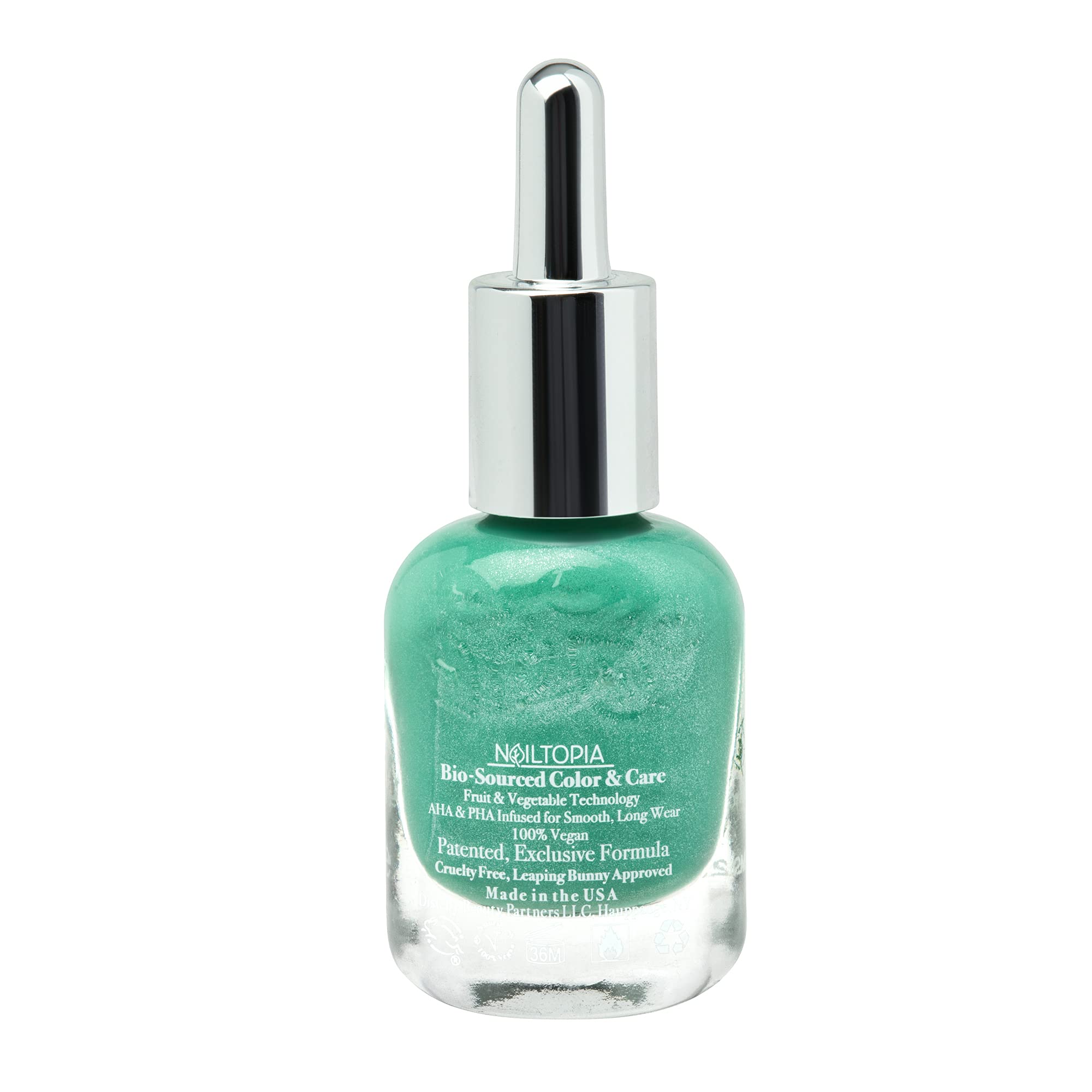 Nailtopia - Plant-Based Chip Free Nail Lacquer - Non Toxic, Bio-Sourced, Long-Lasting, Strengthening Polish - Yacht Week (Medium