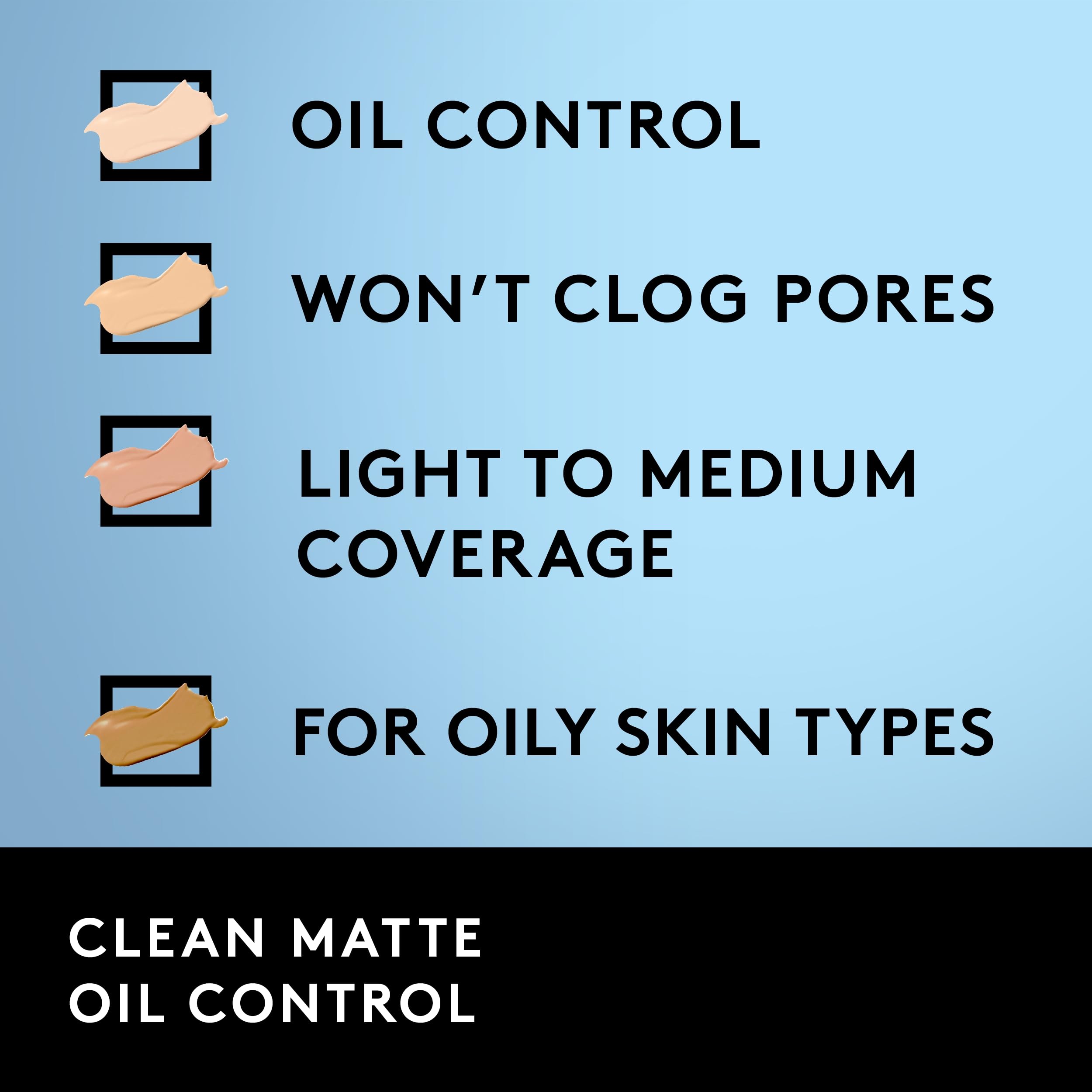 Covergirl Clean Oil Control Liquid Makeup, Creamy Beige 550, 1.0 Ounce Bottle