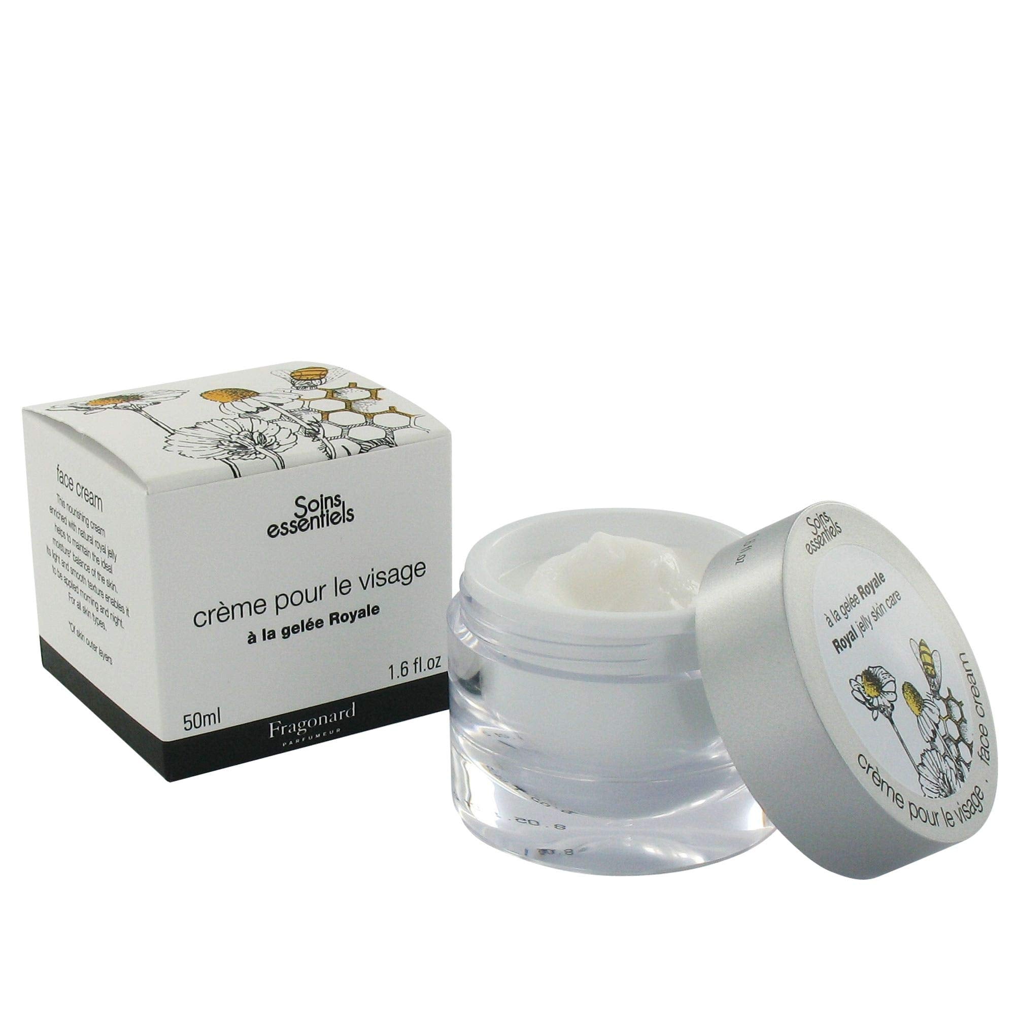 Essential cares Royal Jelly Face Cream POT (50ml) by FRAGONARD 100% authentic original from PARIS FRANCE